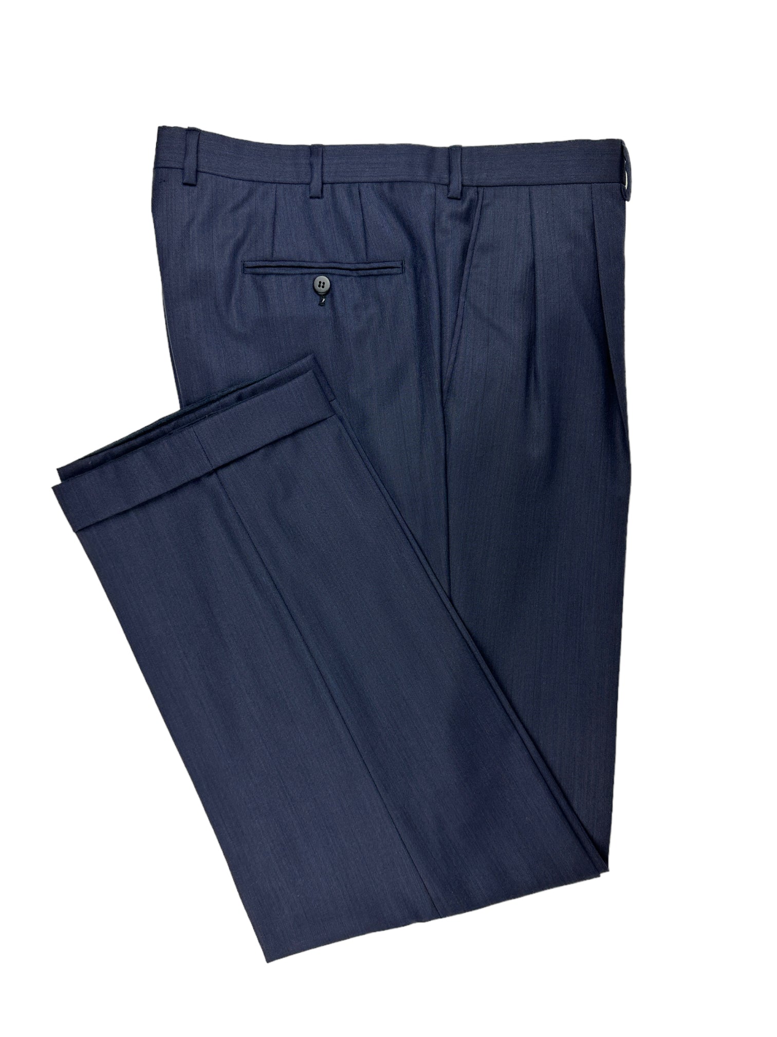 Brioni blauw Traiano krijtstreeppak