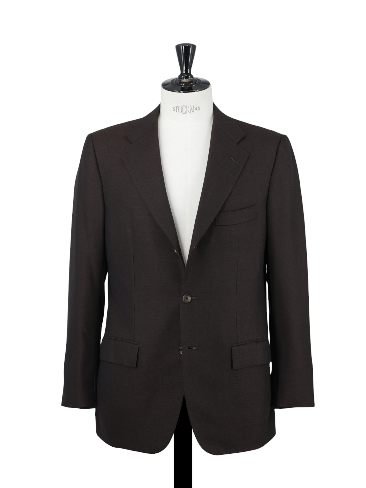 Kiton Chocolate Brown Lightweight-Cashmere Pinpoint Jacket