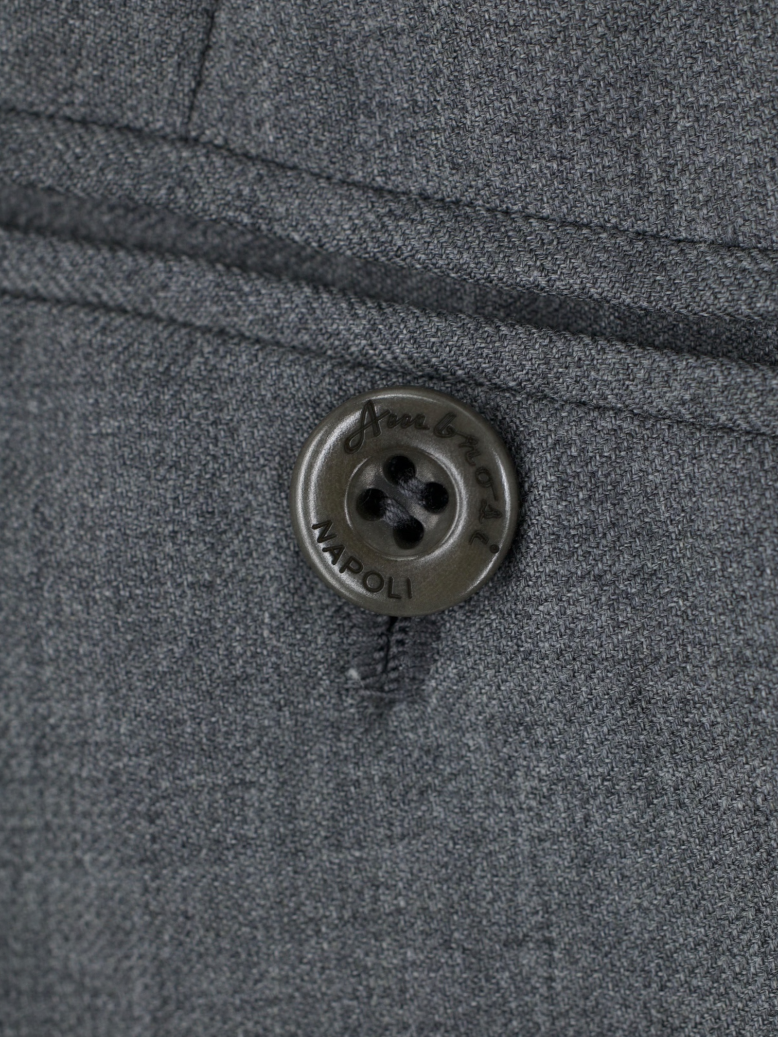 Orazio Luciano & Ambrosi Grey Double-Breasted Fine-Wool Twill Suit