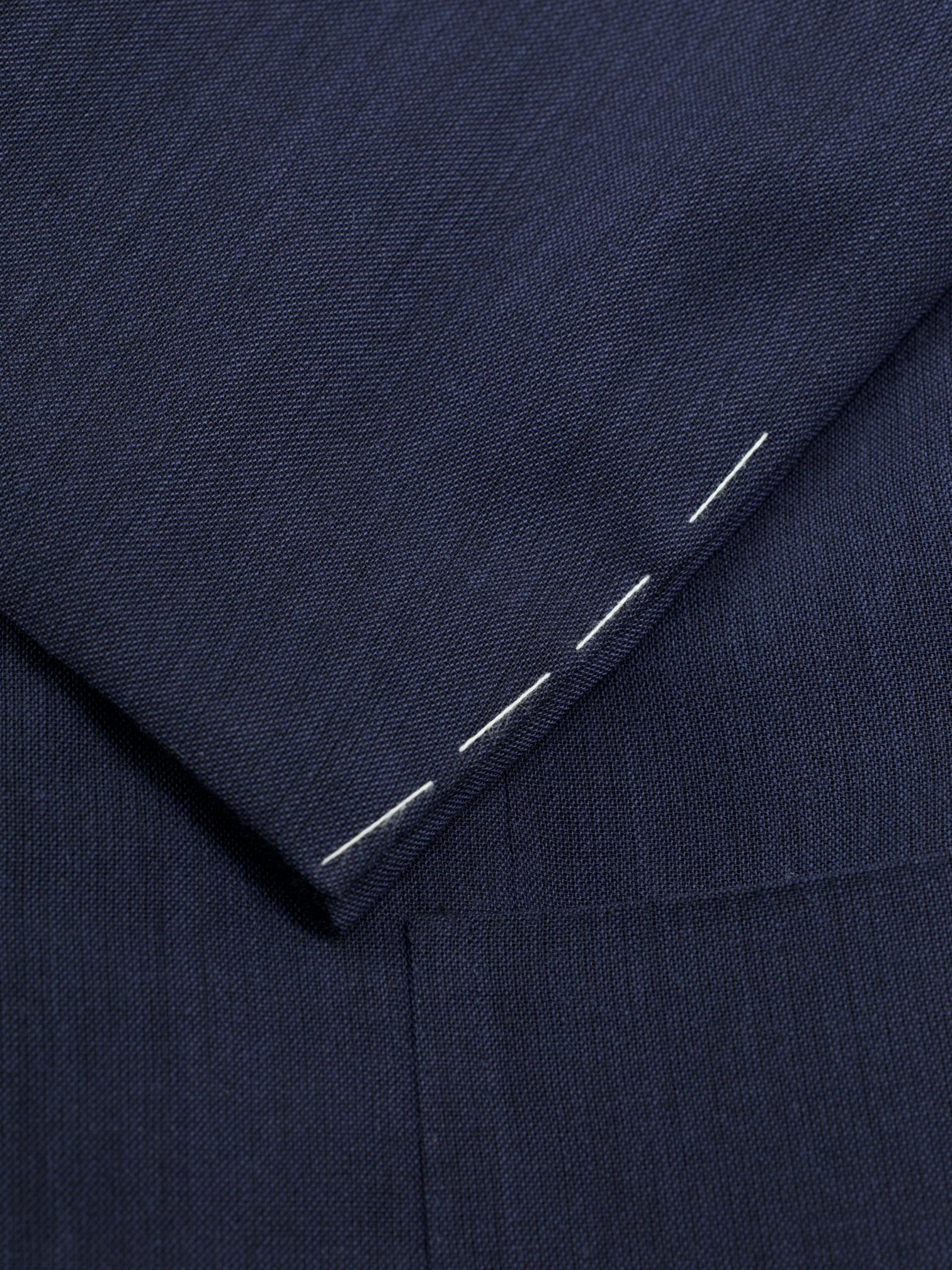 Rubinacci Dark Blue Wool & Mohair Hopsack Jacket