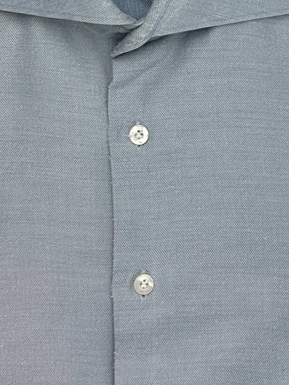 Fray Light Blue Brushed Cotton Cashmere Shirt