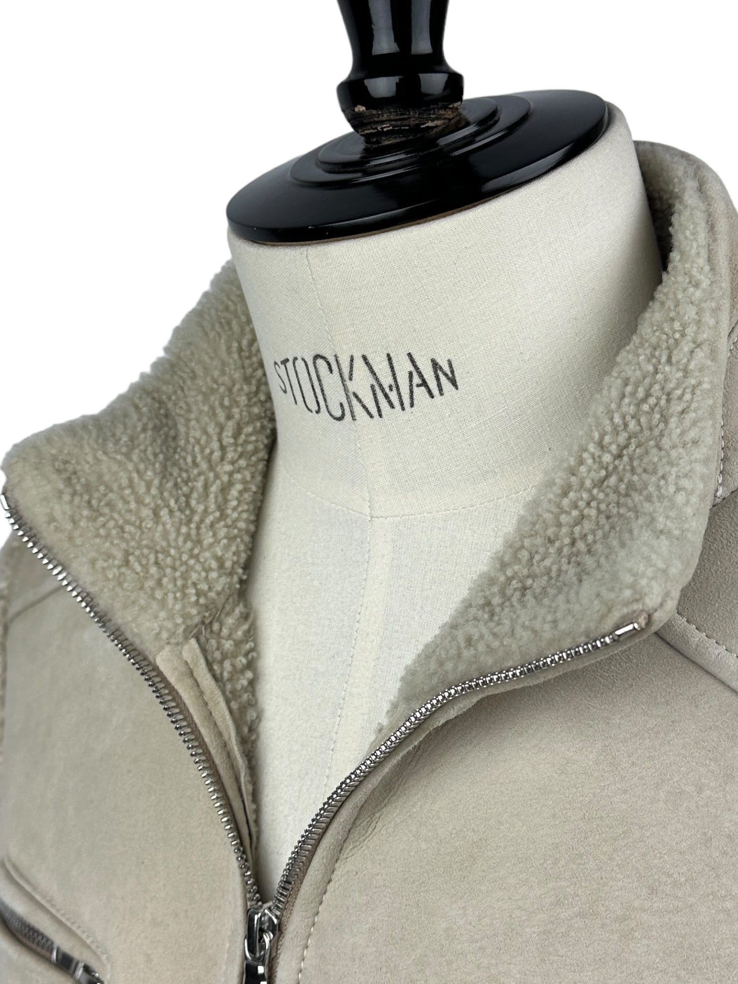 Brunello Cucinelli Beige Shearling Jacket