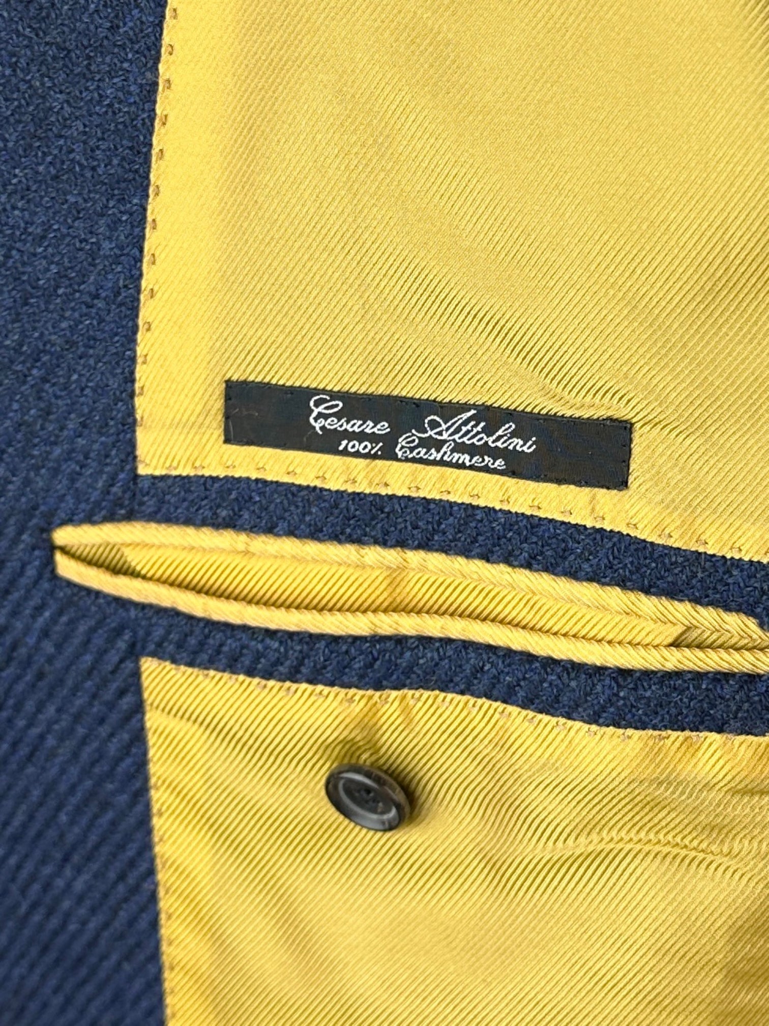 Cesare Attolini Navy Cashmere Twill Jacket