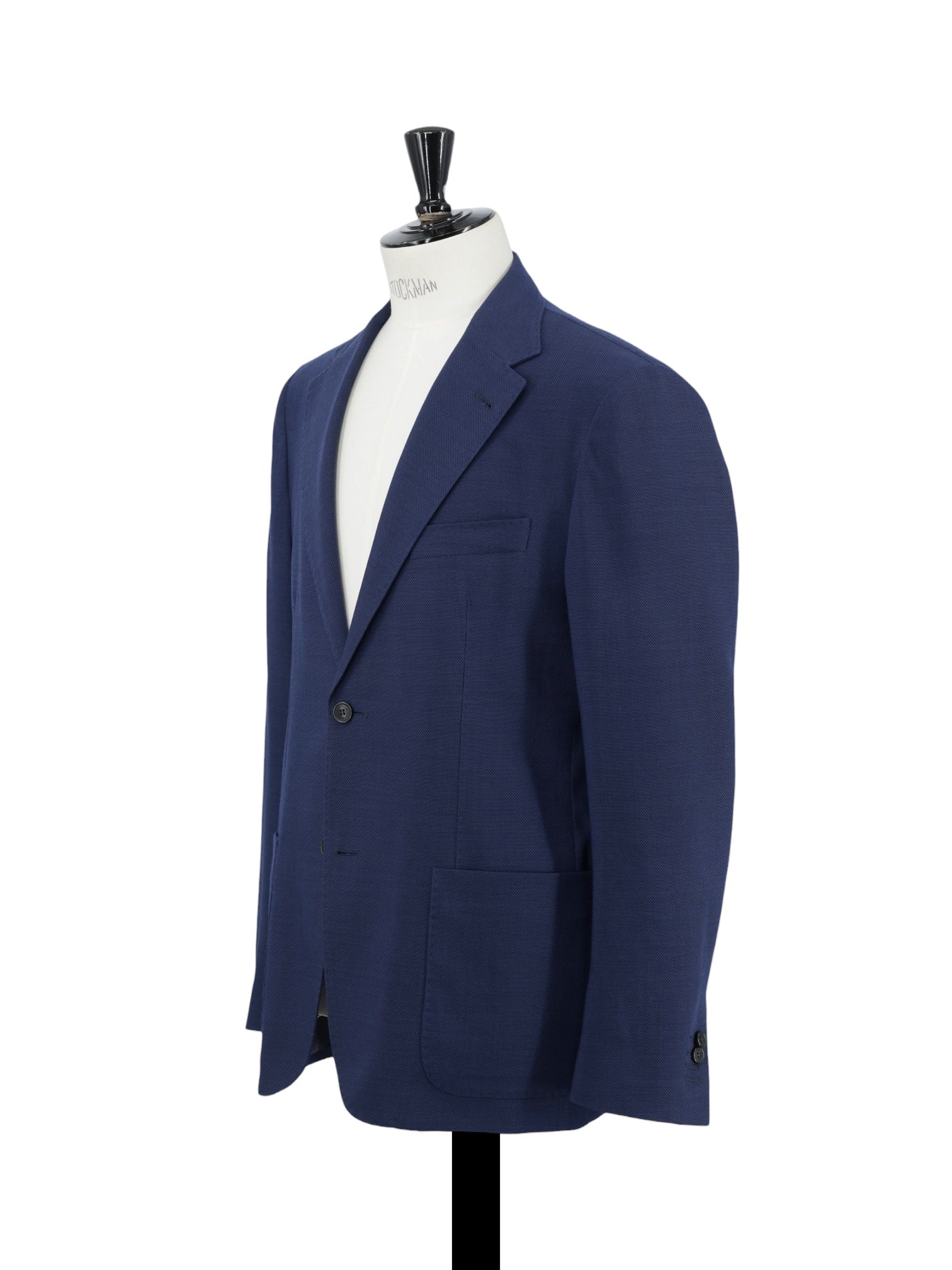 Corneliani Blue "Traveltech" Wool-Blend Pinpoint Jacket