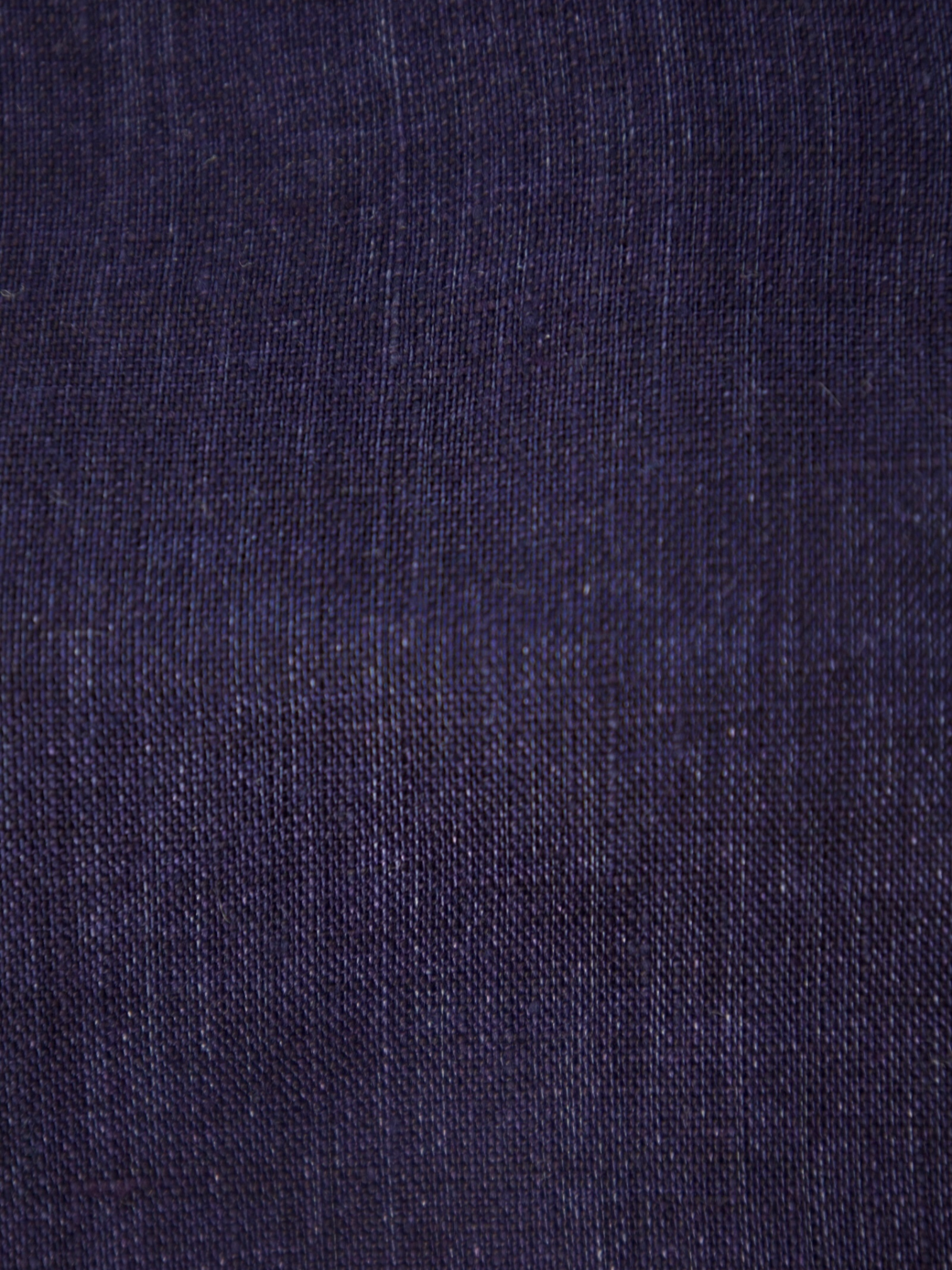 Kiton Dark Blue Melange Linen Shirt