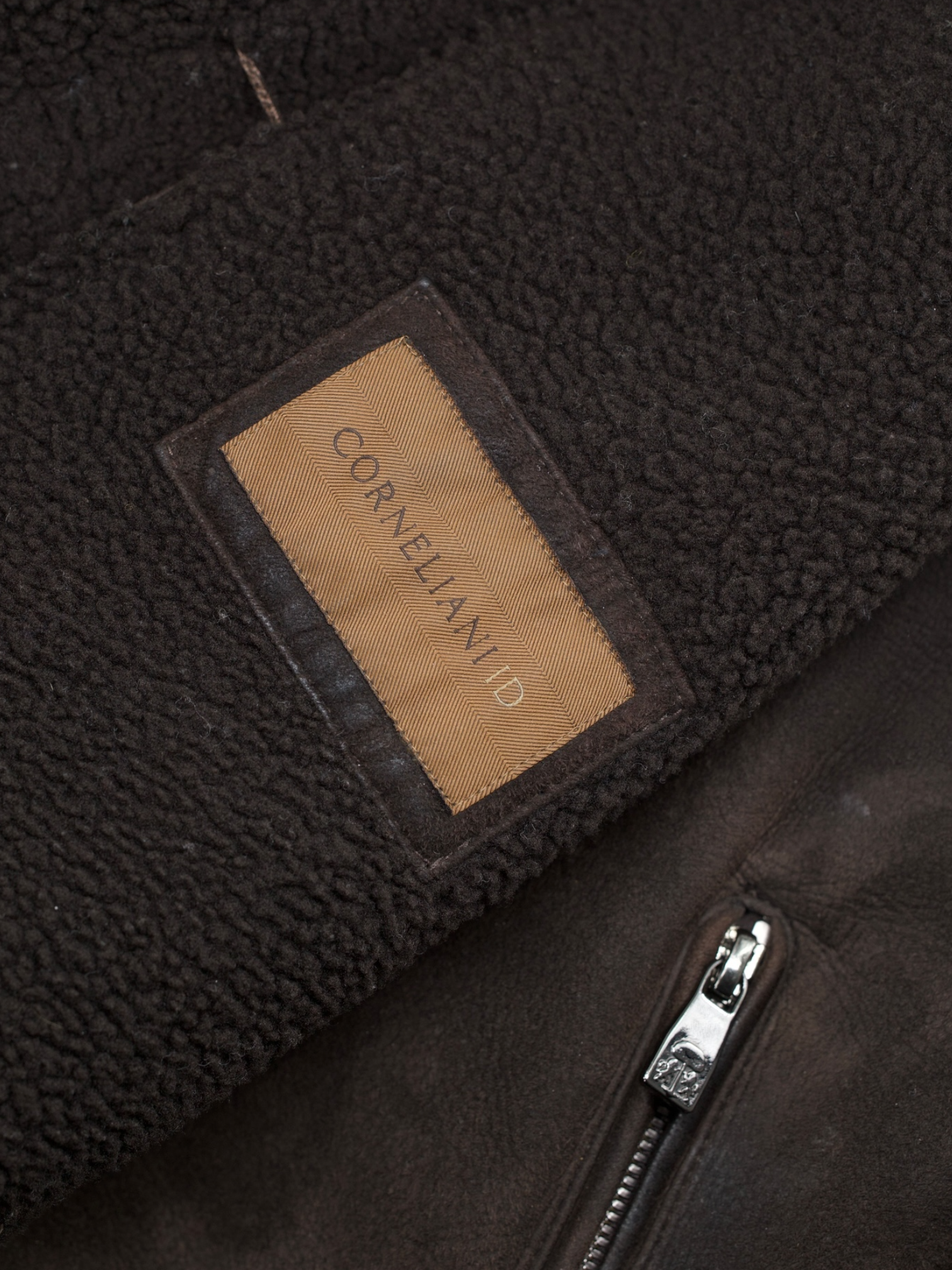 Corneliani Dark Brown Lambskin-Suède Lammy Blouson Jacket