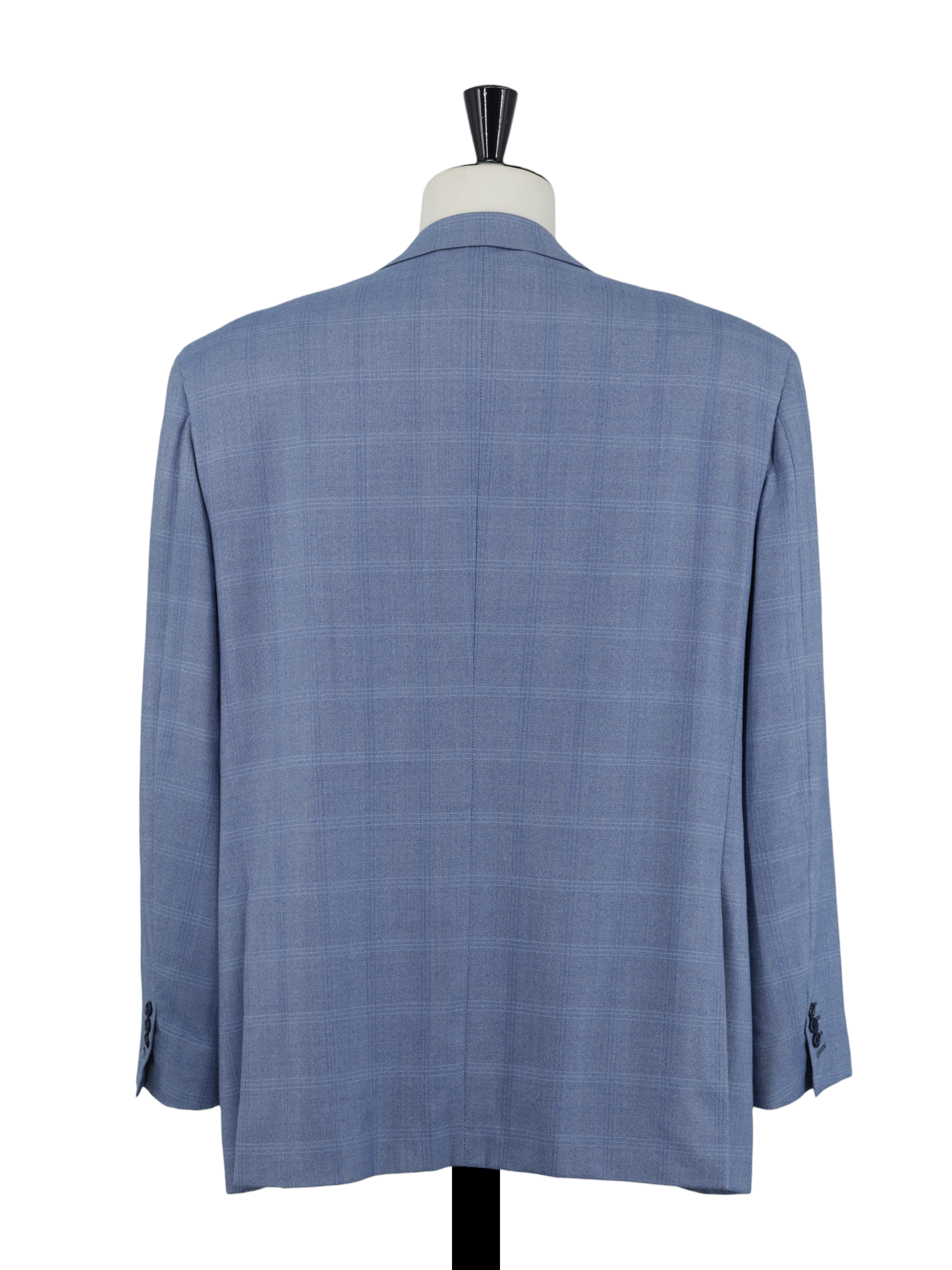 Brioni Light Blue Fine-Wool Windowpane Palatino Jacket