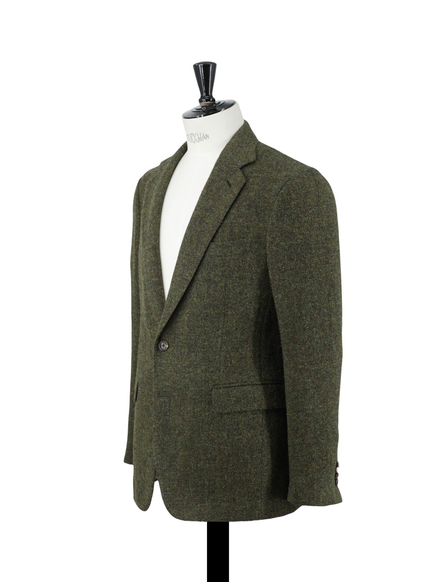 Cifonelli Moss Green & Burgundy Tweed Wool Jacket