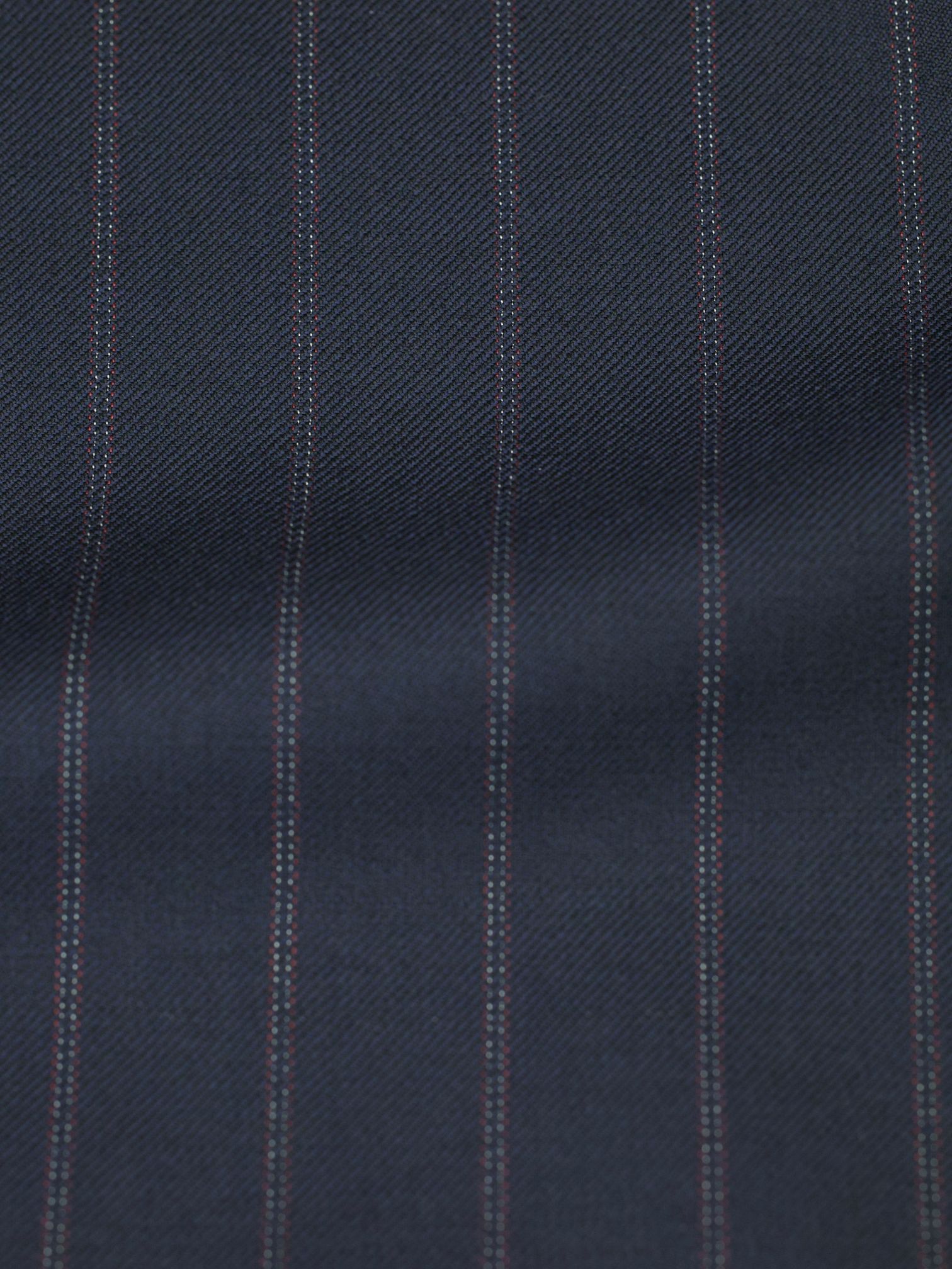 Brioni Black & Red Wool Pinstripe Traiano Suit