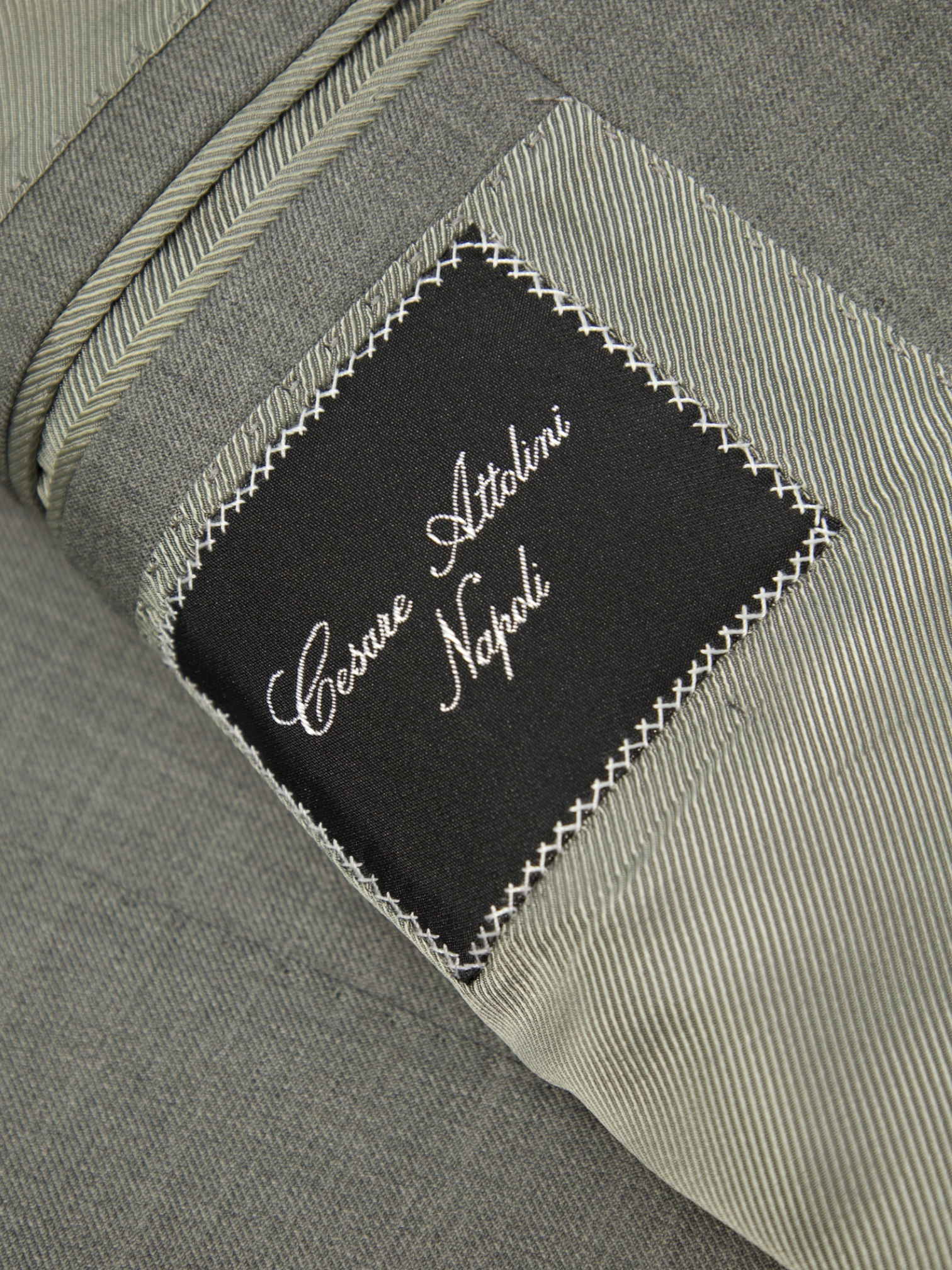 Cesare Attolini Light Grey Super 160's & Cashmere Twill Suit