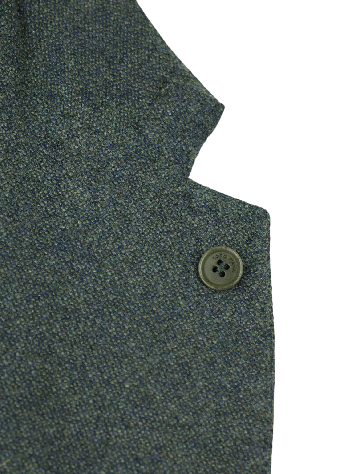 Loro Piana Steel Grey Cashmere, Wool & Stretch Bicolor Micro-Pattern Jacket