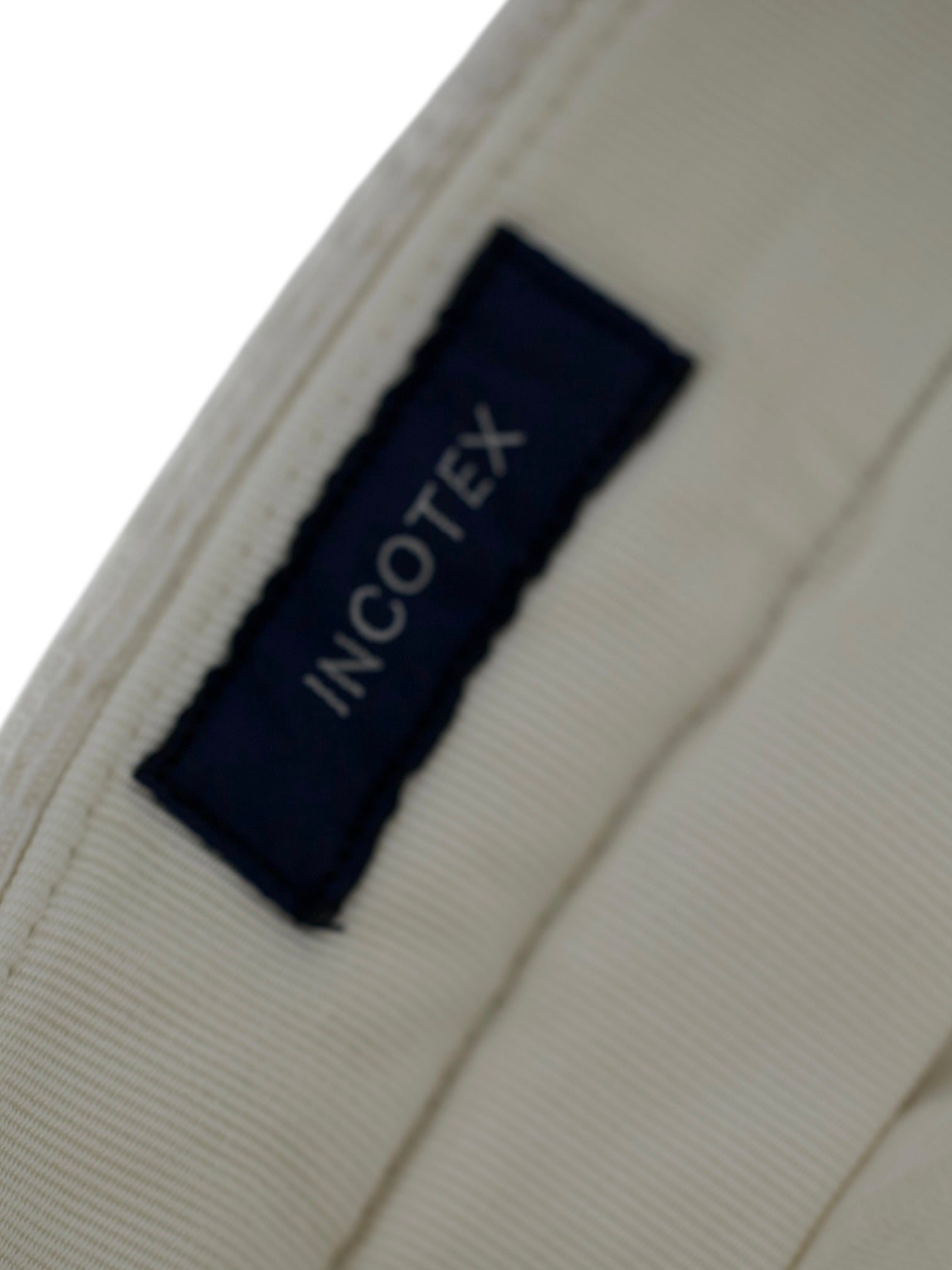 Incotex Offwhite Needlecord Corduroy Cotton Chino