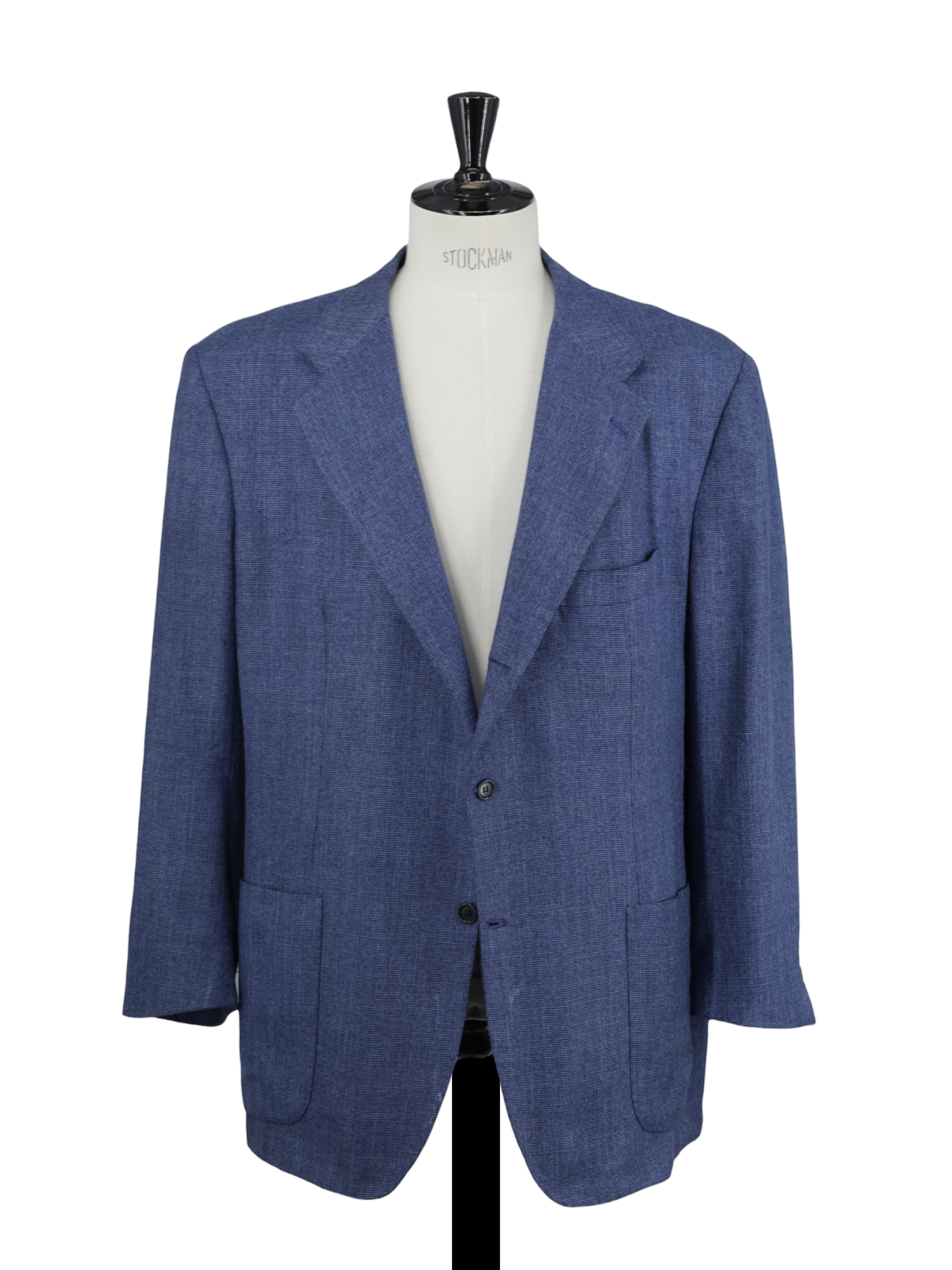 Kiton Blue Cashmere, Linen & Silk Hopsack Summer Jacket