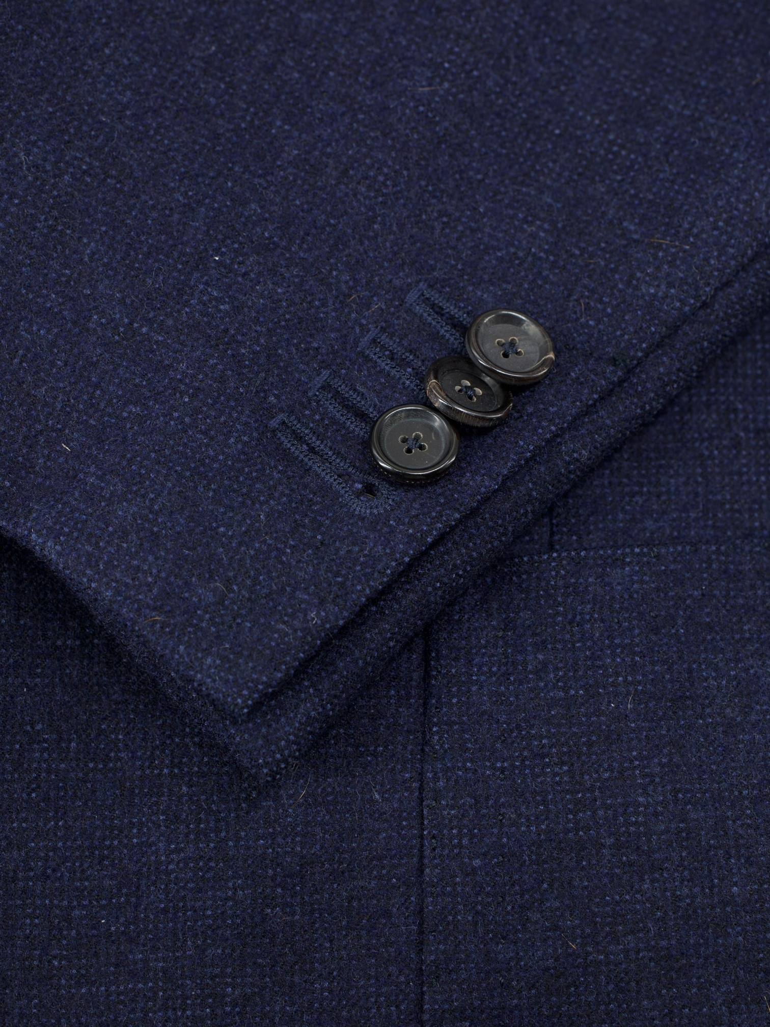 Cesare Attolini Navy Golden-Bale Merino Wool Blazer Jacket