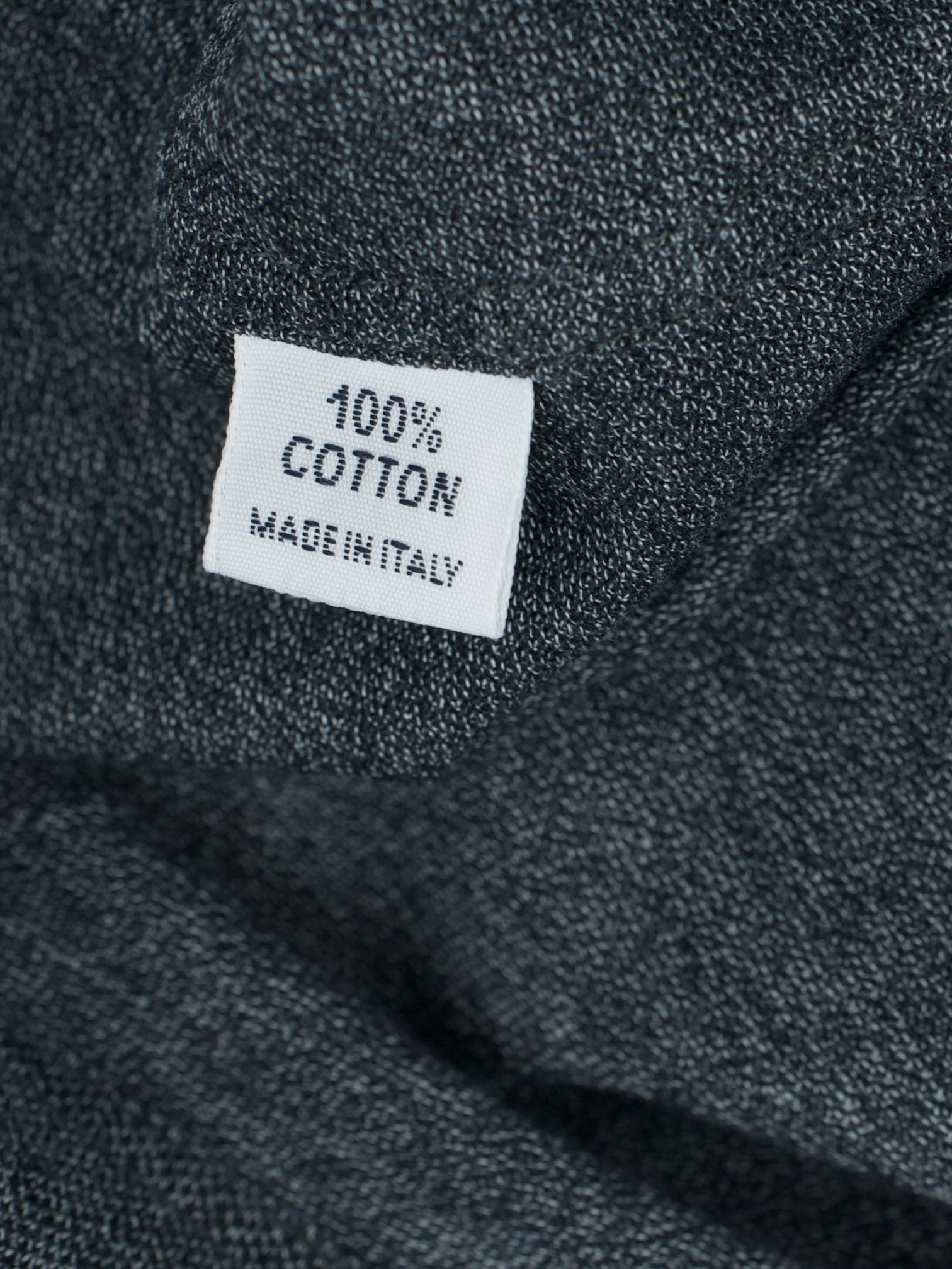 Fray Dark Grey Cotton Piqué Knitted Button-Down Shirt