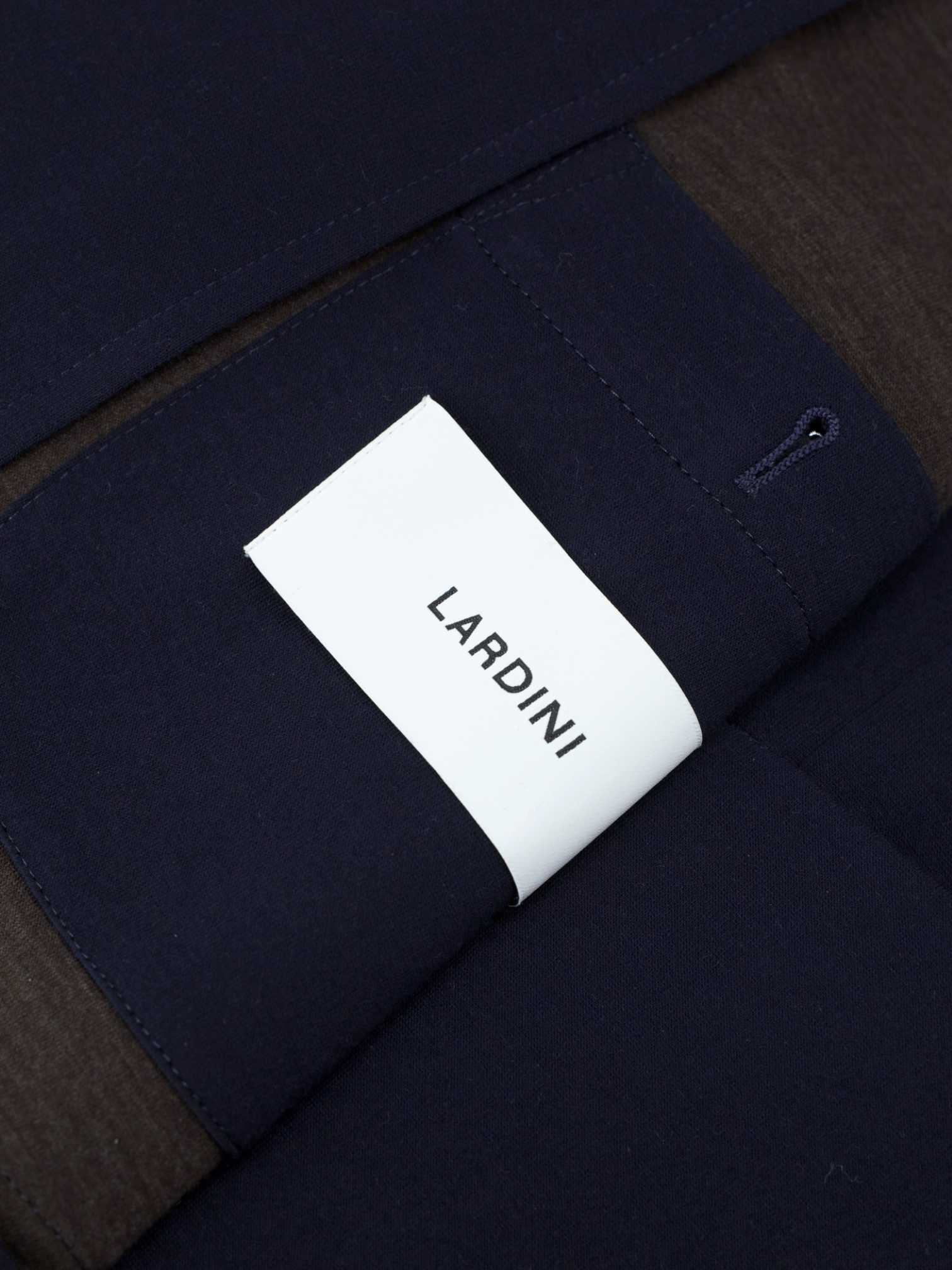 Lardini Navy Super 170's "Wish" & Stretch Knitted Jacket