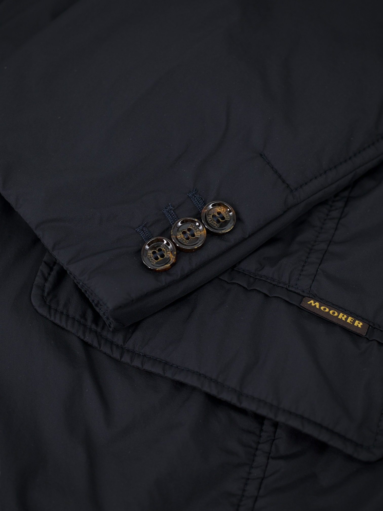 MooRER Black Lightly Padded Vespa Coat