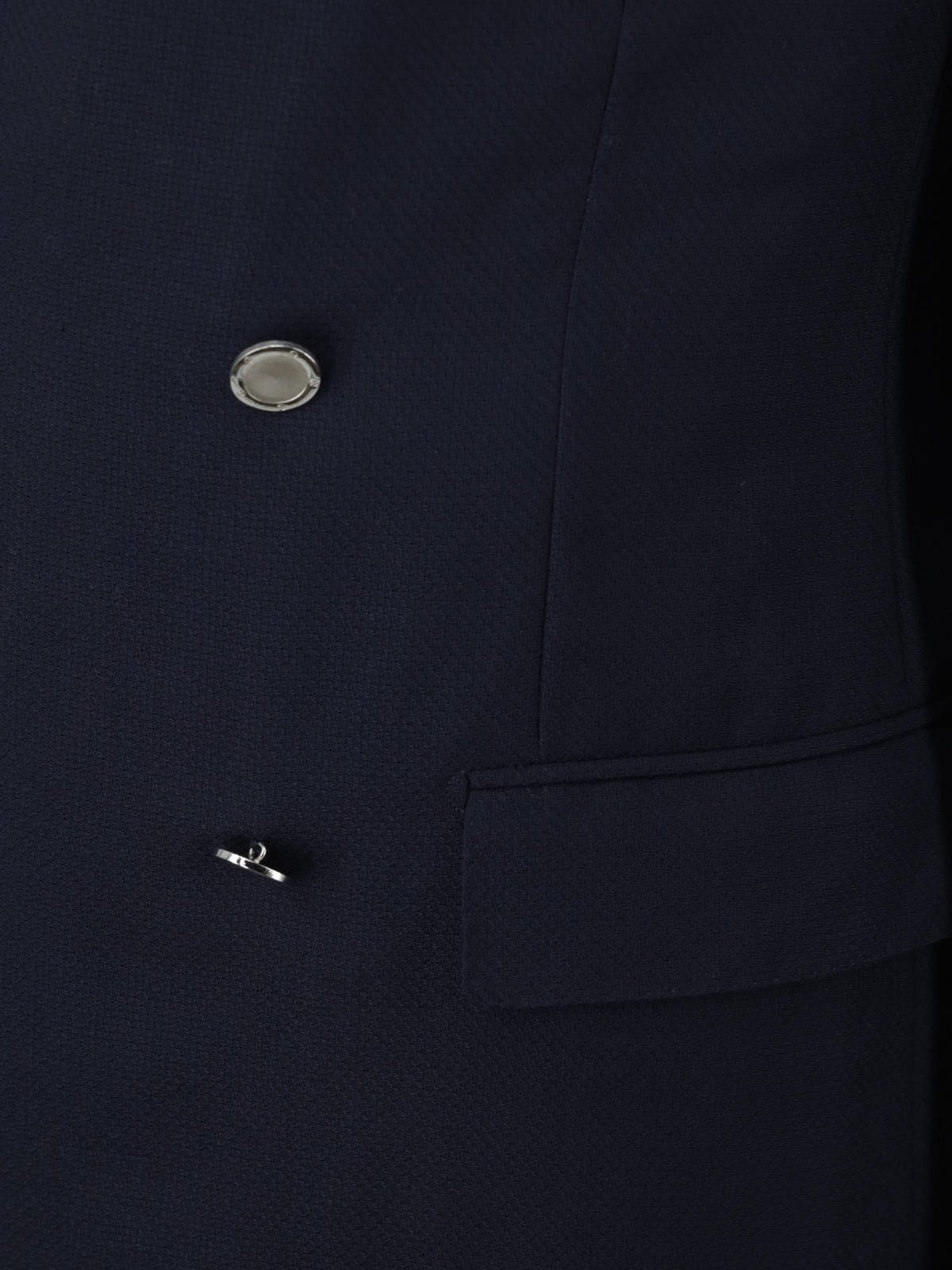 Ermenegildo Zegna Navy Double Breasted "Cool-Effect" Wool Milano Easy Jacket