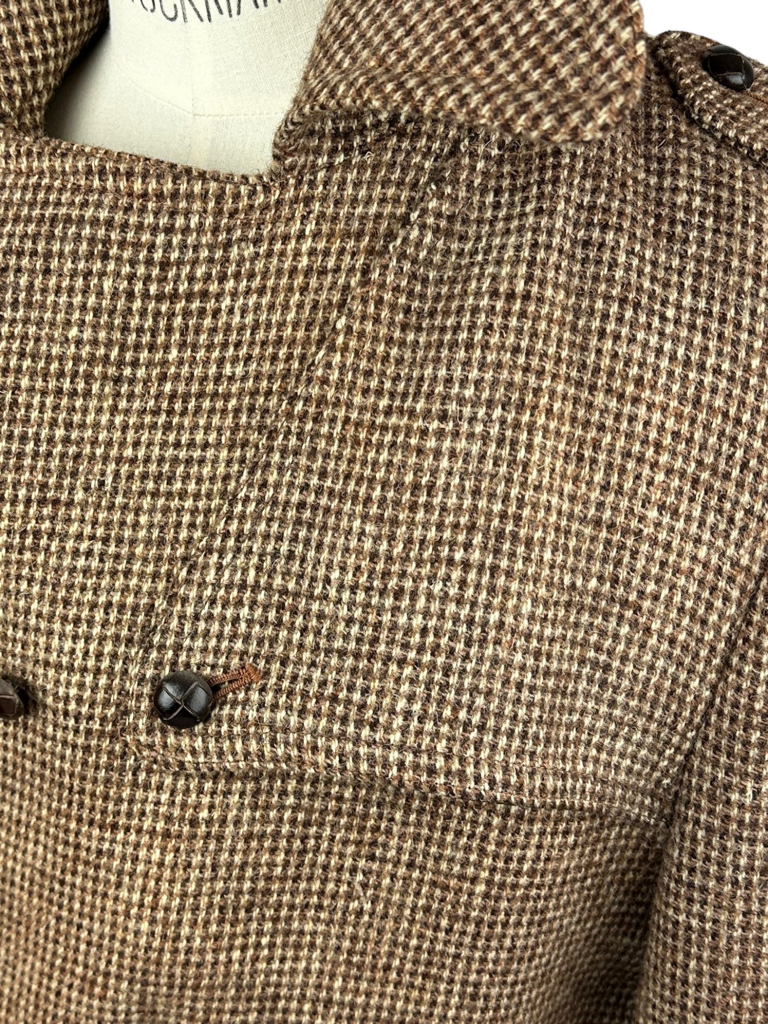 Vintage Austin Reed Harris Tweed Overcoat