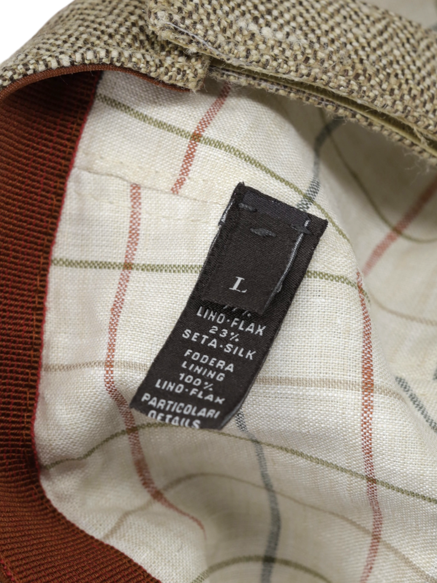 Loro Piana Brown Linen & Silk Boucle Summer Cap