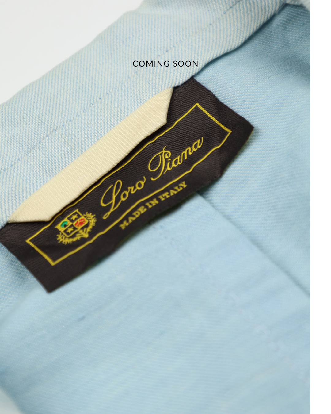 Loro Piana Pastel Blue Linen & Cotton Jacket
