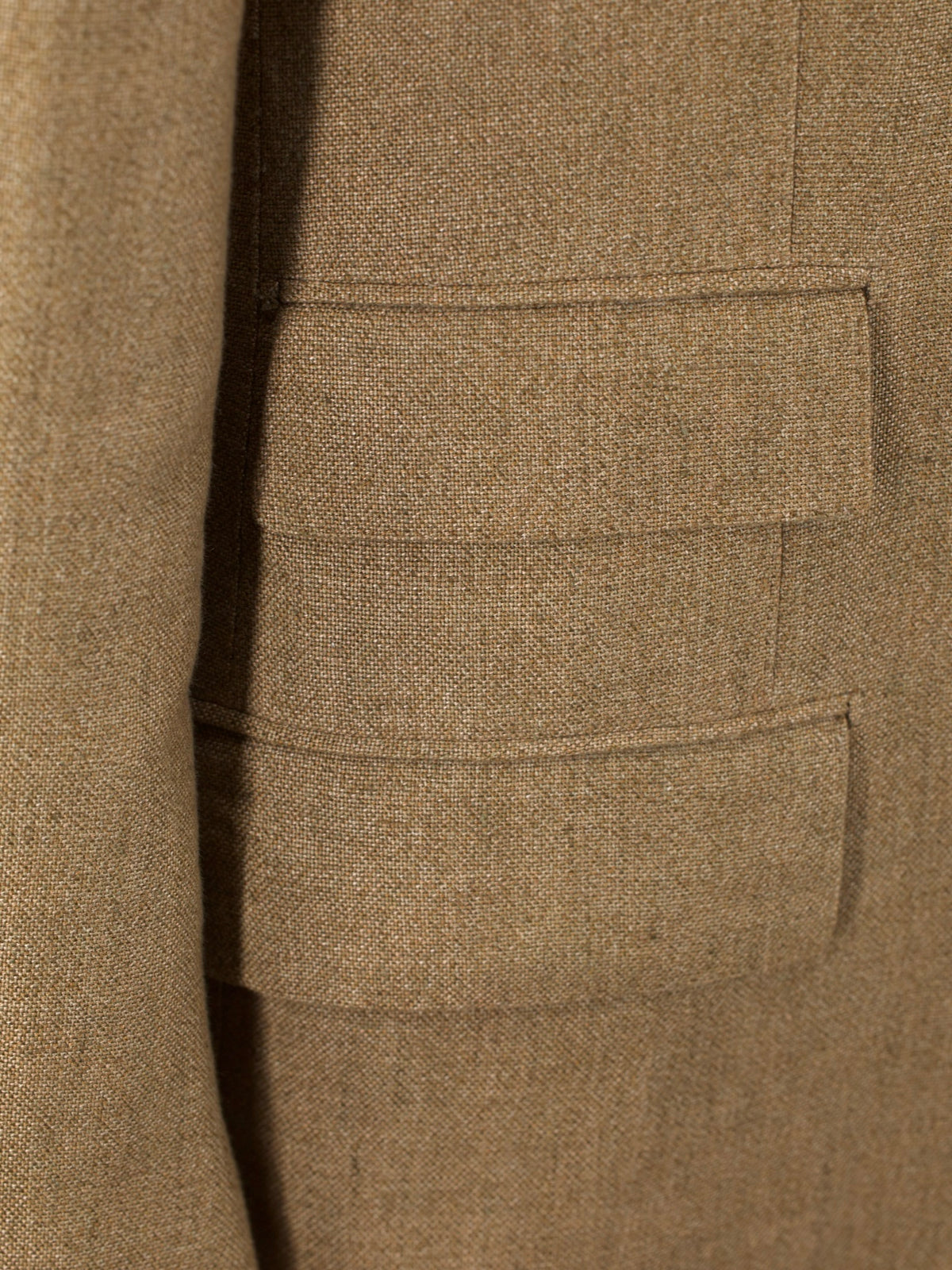 Cesare Attolini Light Brown Heavyweight-Linen Sartorial Summer Jacket