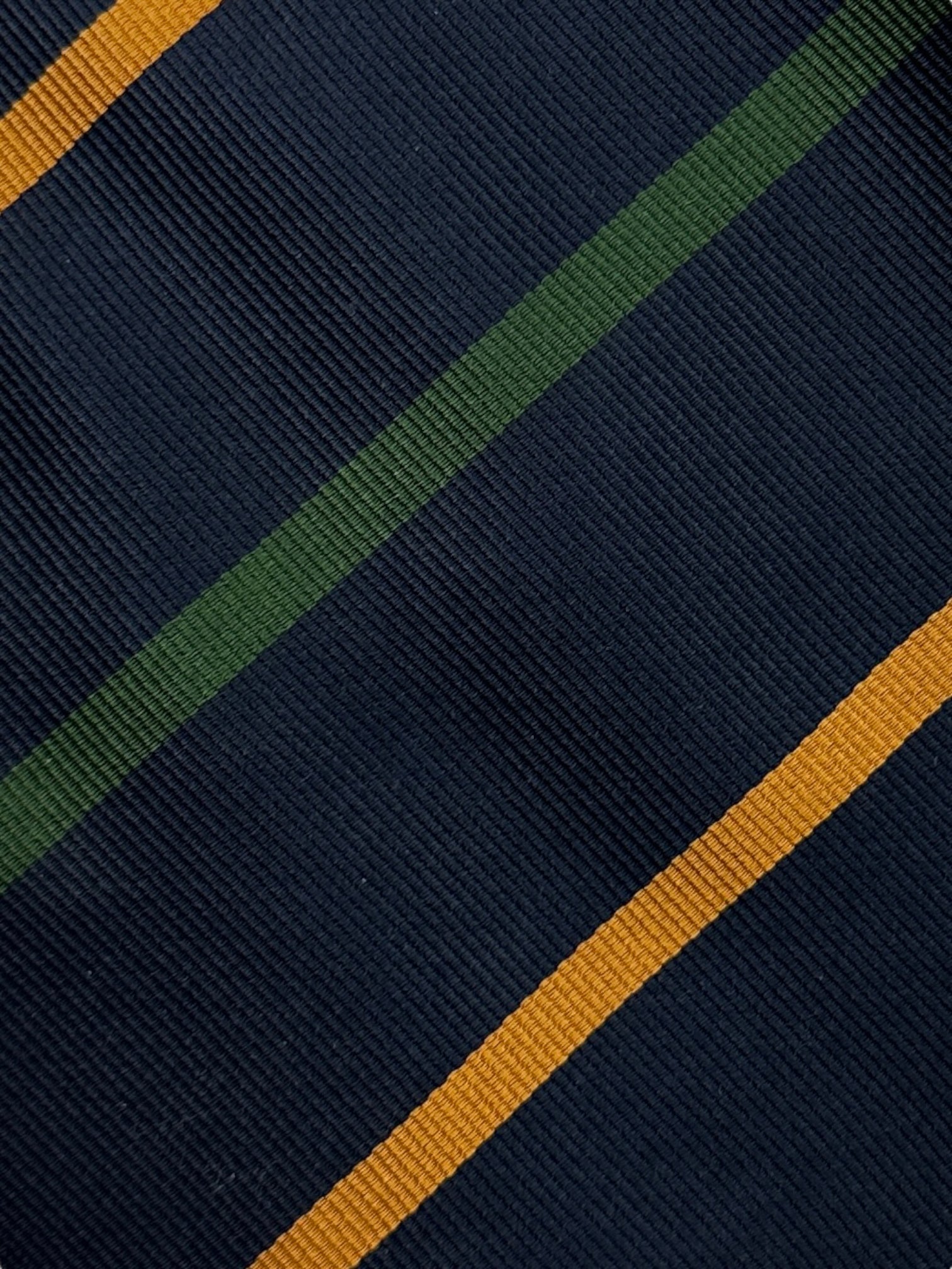 E.Marinella Navy Orange and Green Club Tie