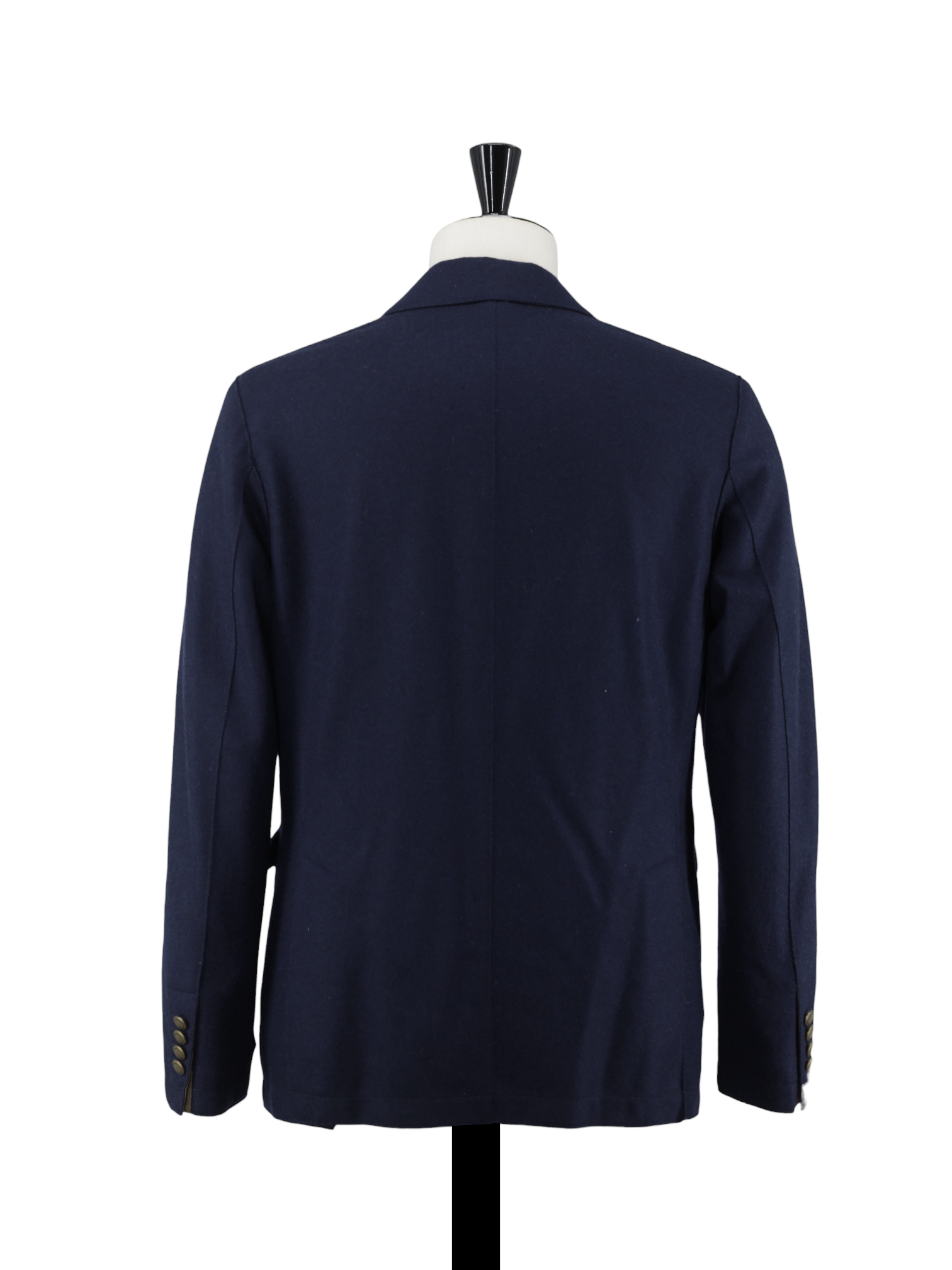 Eleventy Navy Wool-Stretch Double Breasted Unconstructed Jacket
