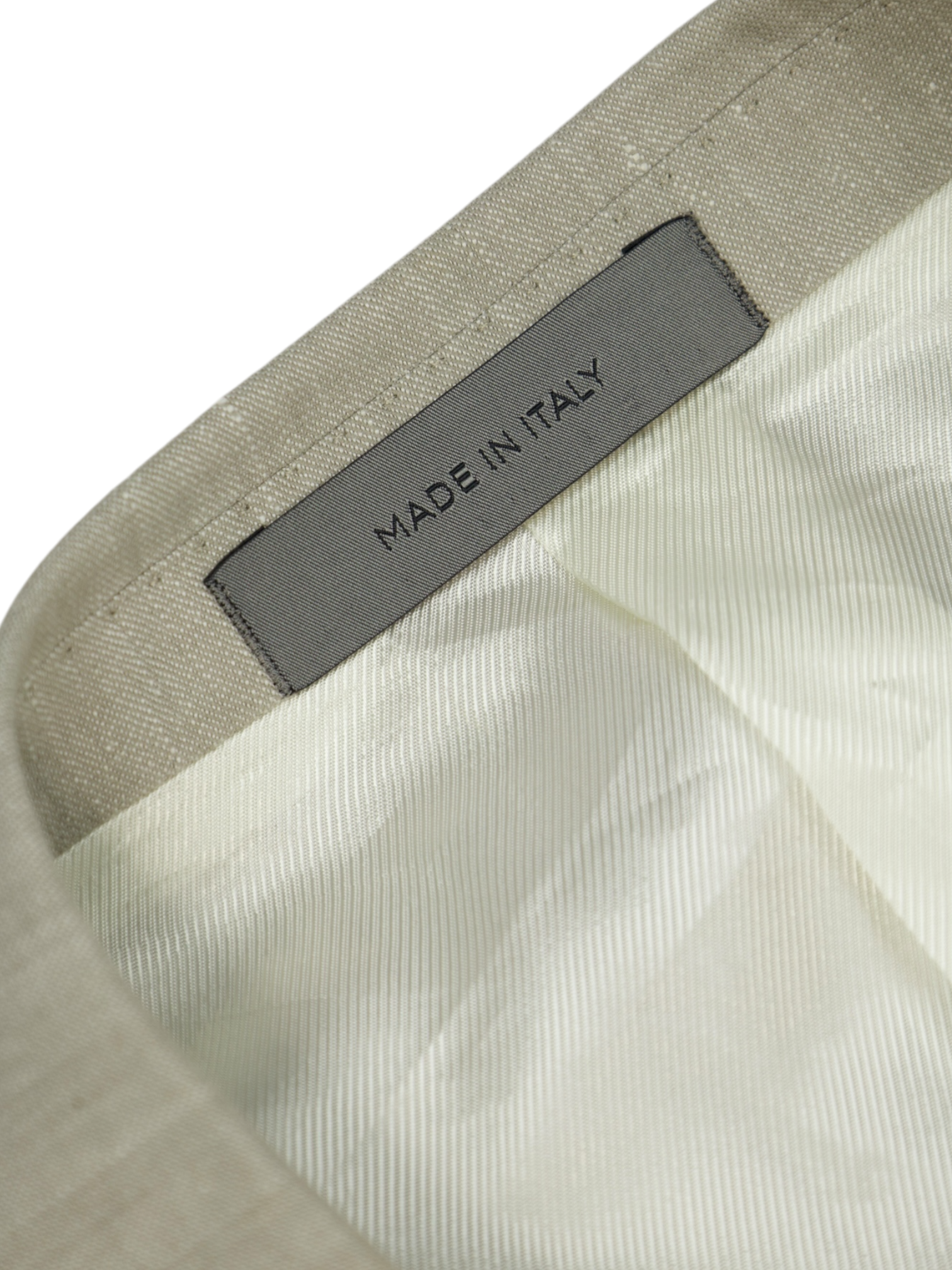 Corneliani Greige Linen & Wool Melange Suit