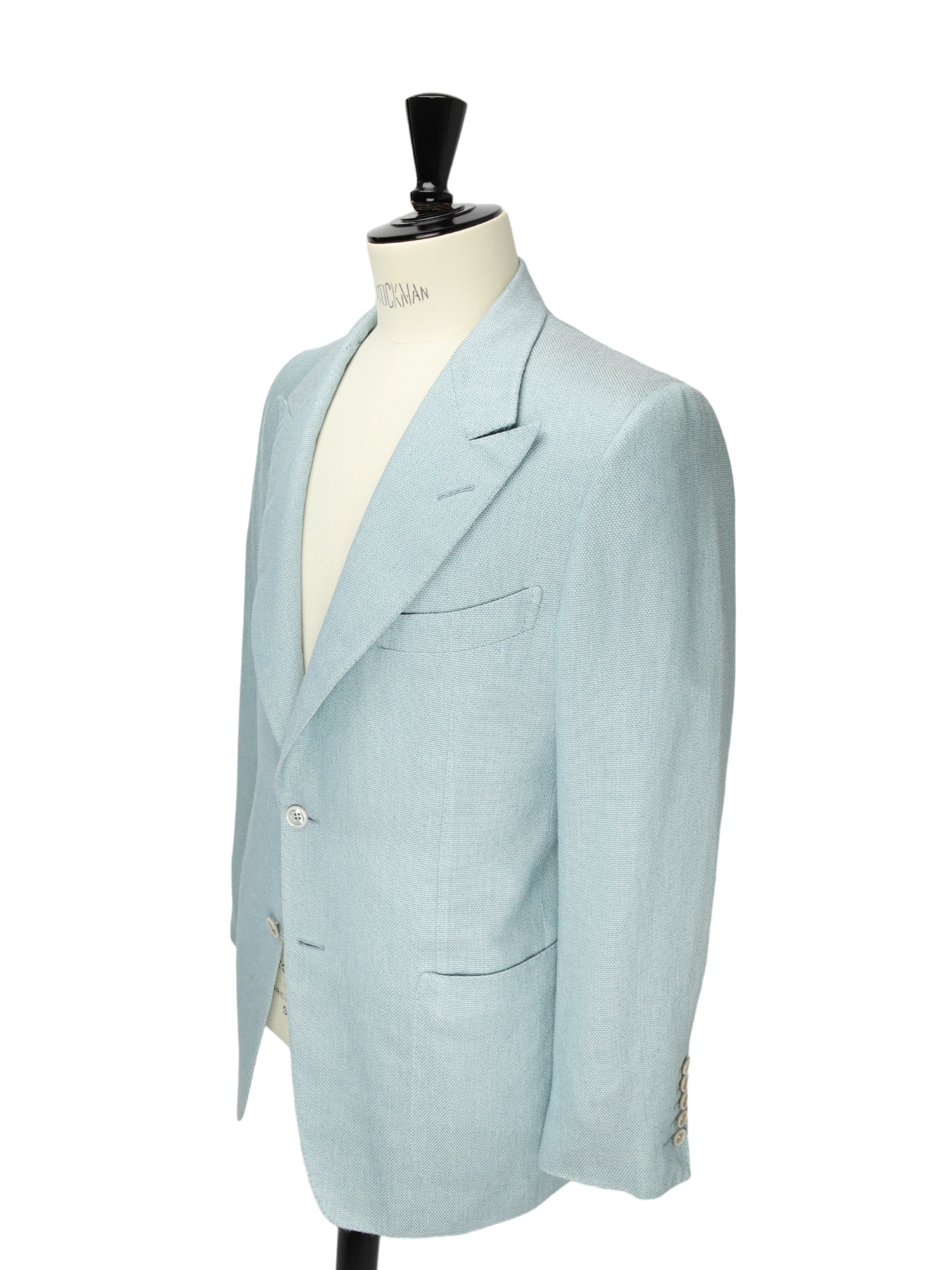 Tom Ford Light Blue Silk, Linen & Cotton Windsor Jacket