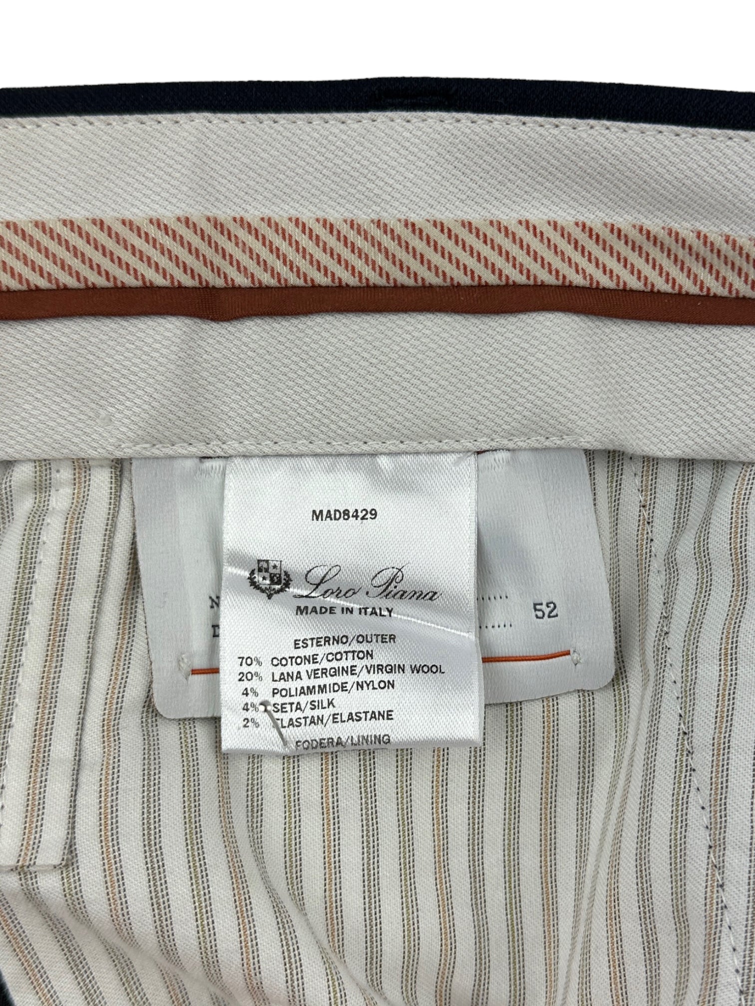 Loro Piana Midnight Blue Flannel Trousers