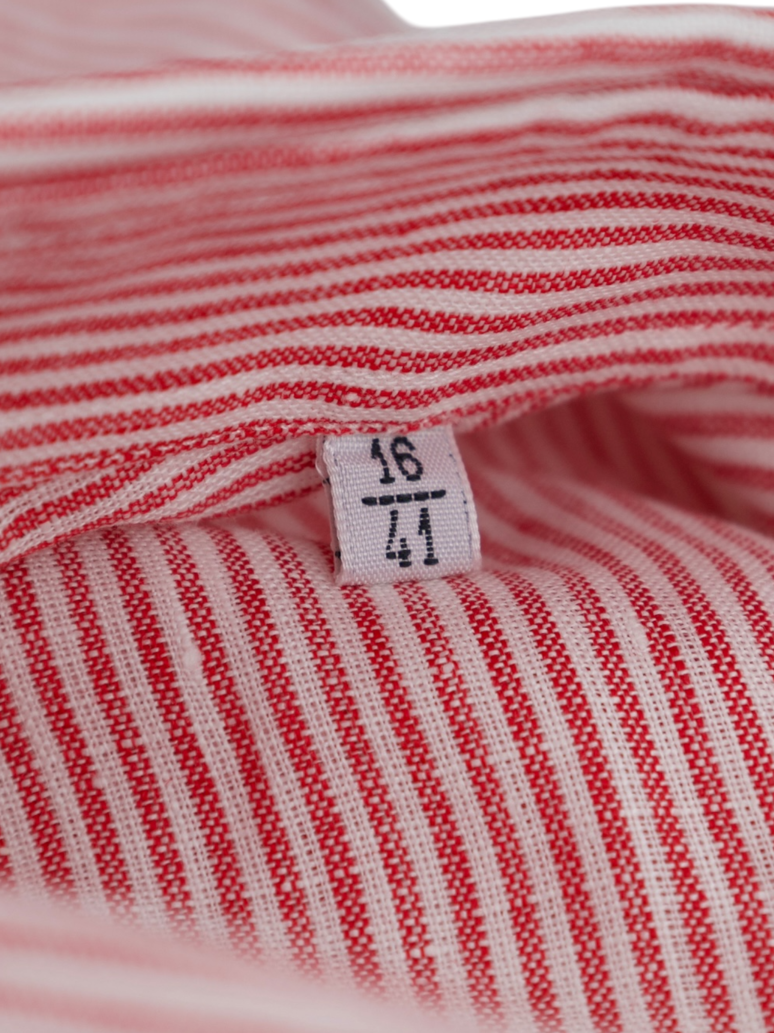 Loro Piana Red Pinstripe Button-Down Linen Shirt