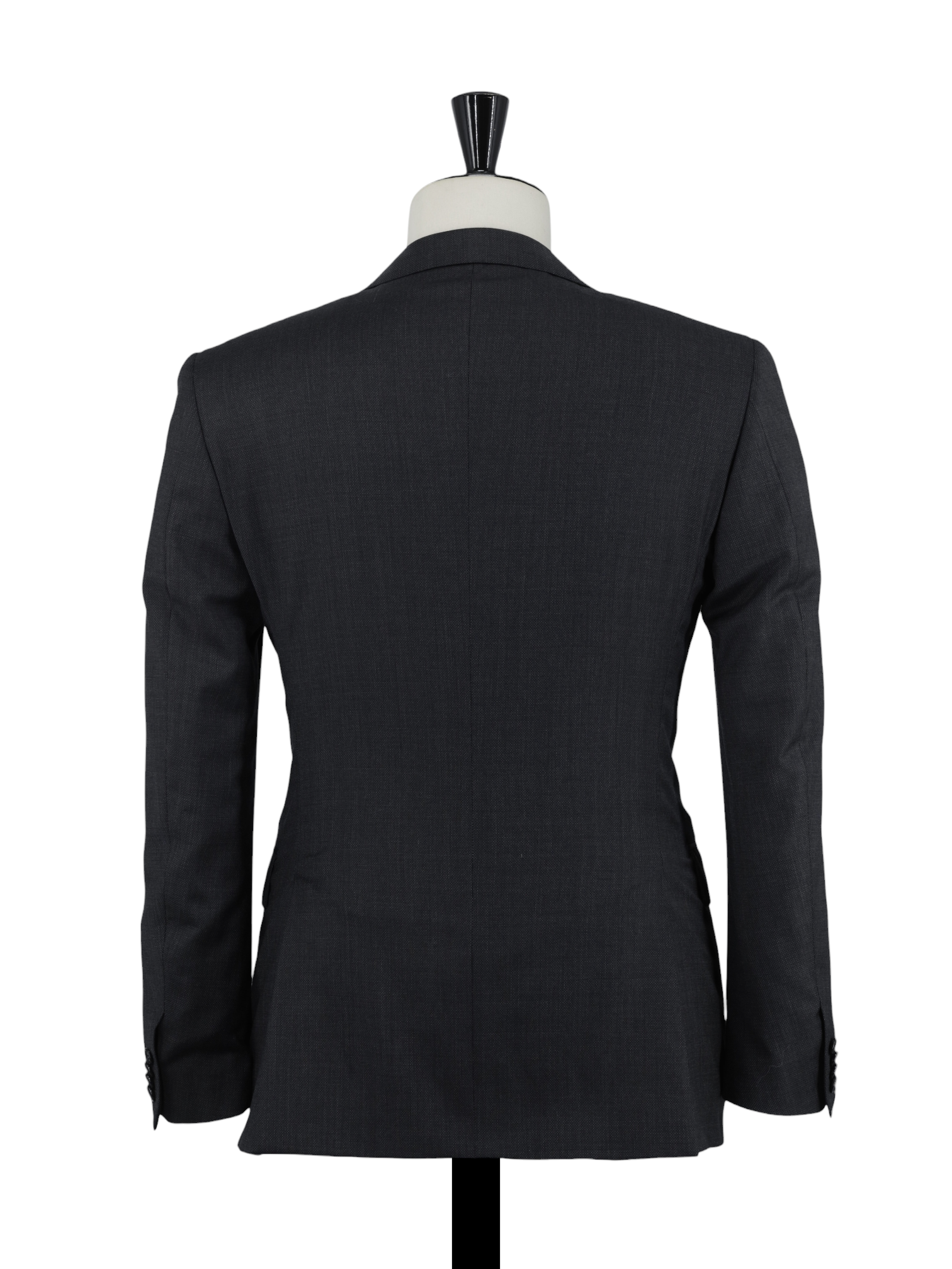 Corneliani Dark Grey Wool & Stretch Birdseye Suit