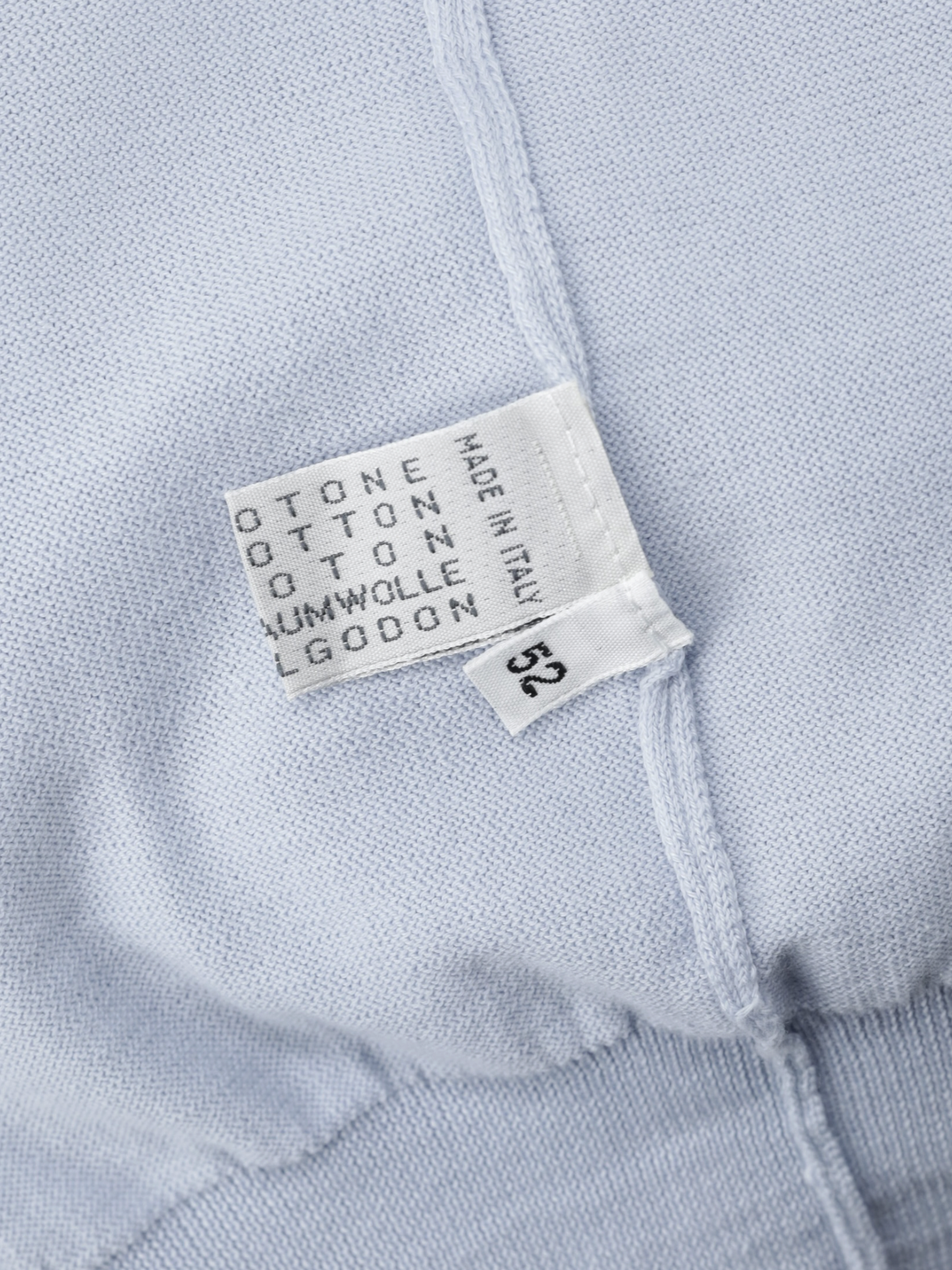 Cesare Attolini Baby Blue Pure Sea-Island Cotton Cardigan