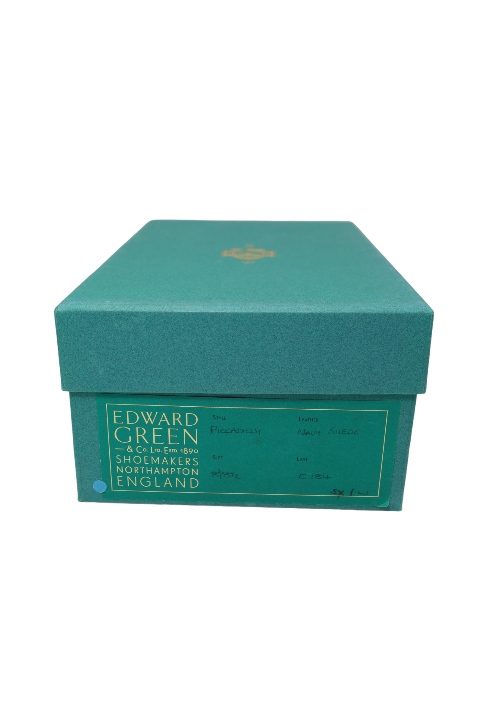 Edward Green Navy Suede Piccadilly Penny Loafer