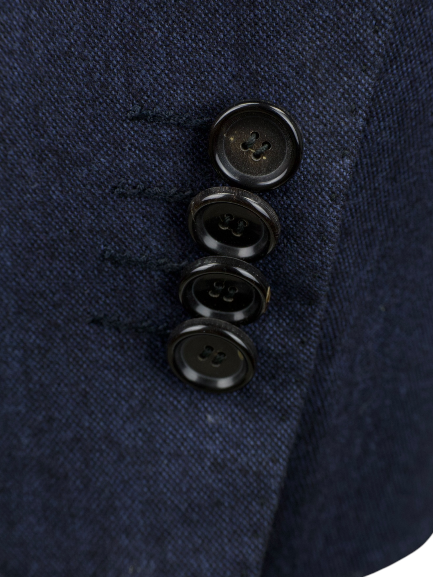 Cesare Attolini Steel Blue Plushy-Wool Pinpoint Jacket