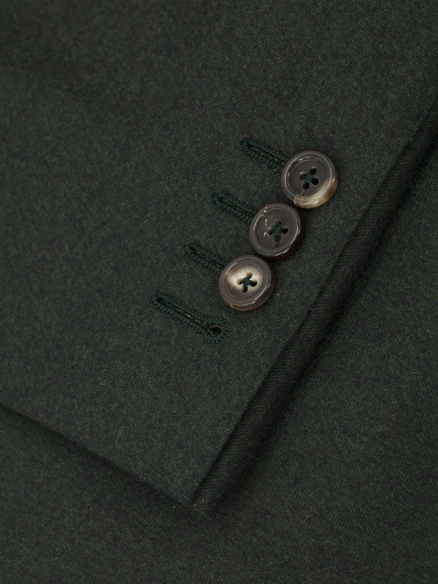 Canali Forest Green Wool-Flannel Winter Suit