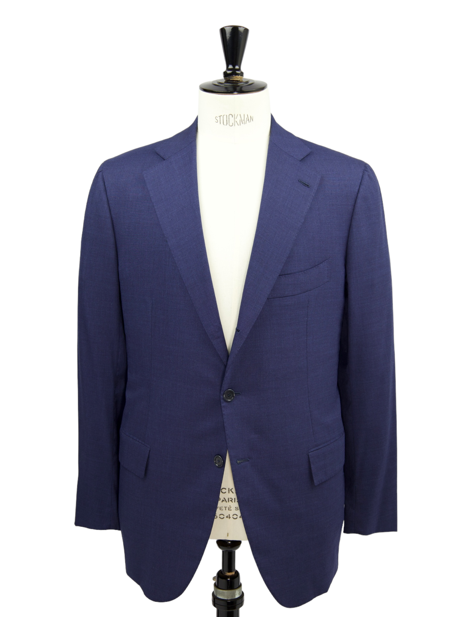 Cesare Attolini Blue Wool, Silk & Elastane Neapolitan Suit
