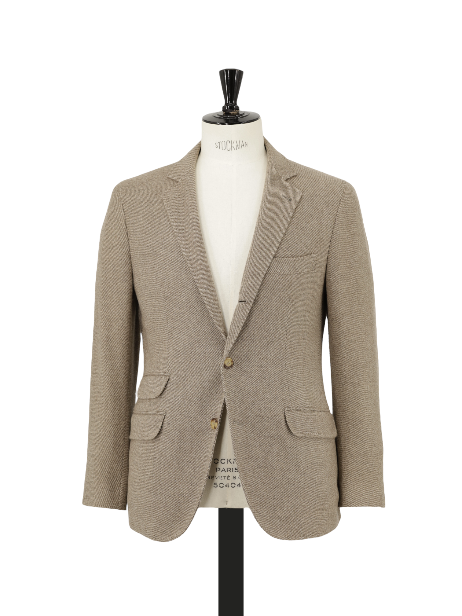 Brunello Cucinelli Light Brown Cashmere & Wool Twill Jacket