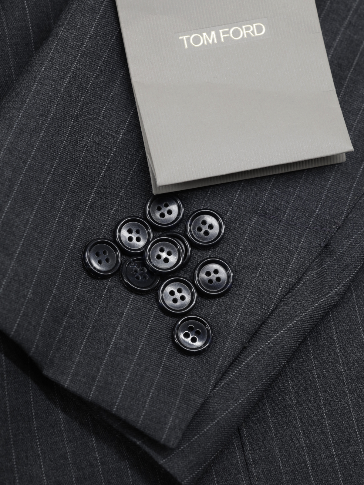 Tom Ford Grey Fine-Wool Pinstripe Peak-Lapel O'Connor Suit
