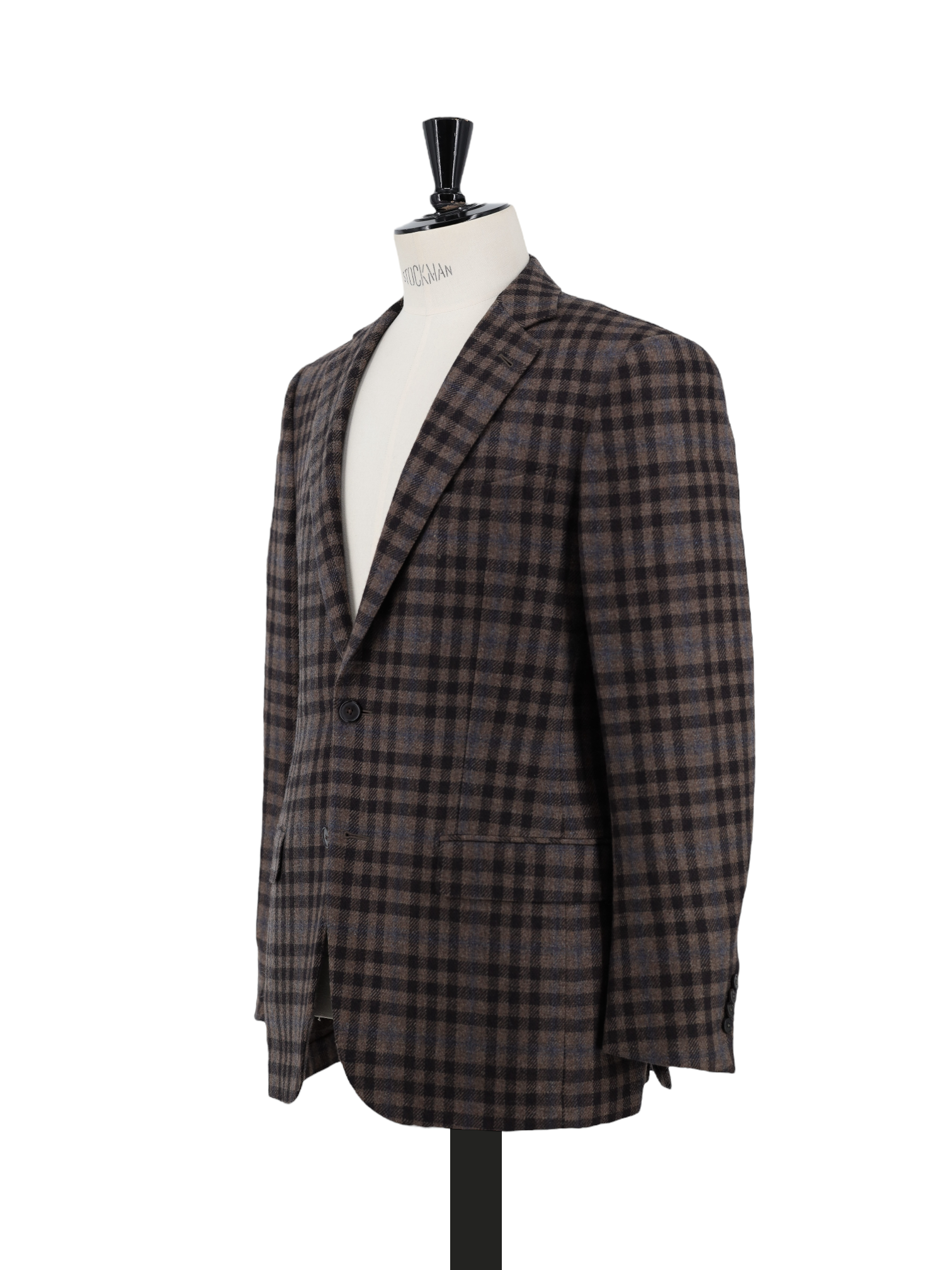 Ermenegildo Zegna Brown Pure Cashmere Tartan Mila Jacket