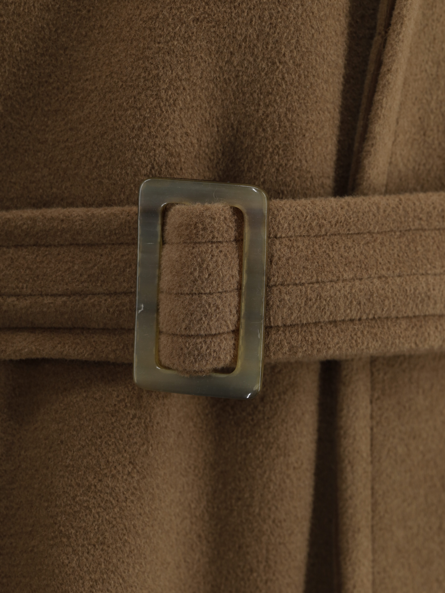 Hermès Mocca Brown Angora, Wool & Cashgora Raglan Overcoat
