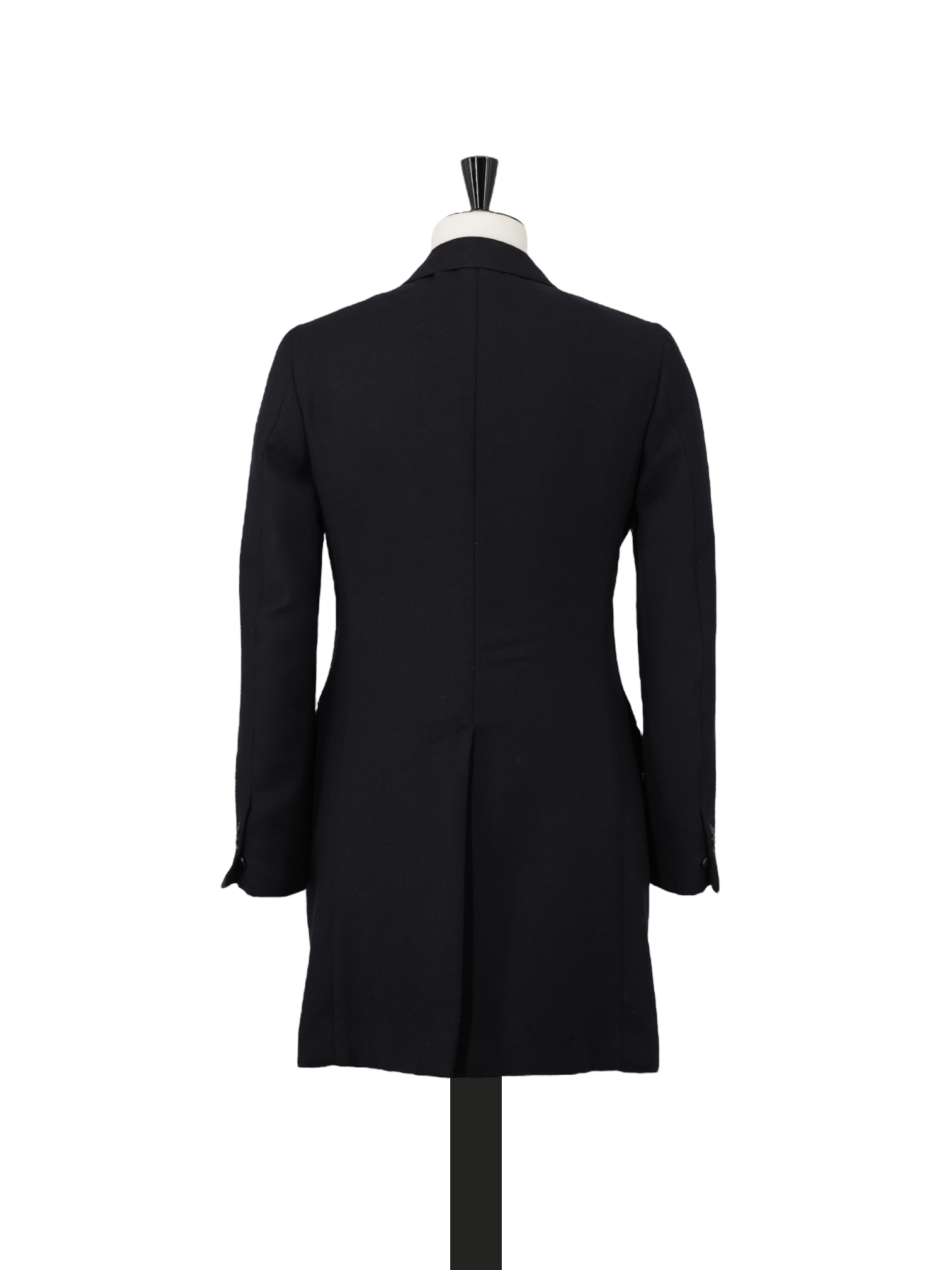 Isaia Deep Navy Double-Faced Wool Overcoat