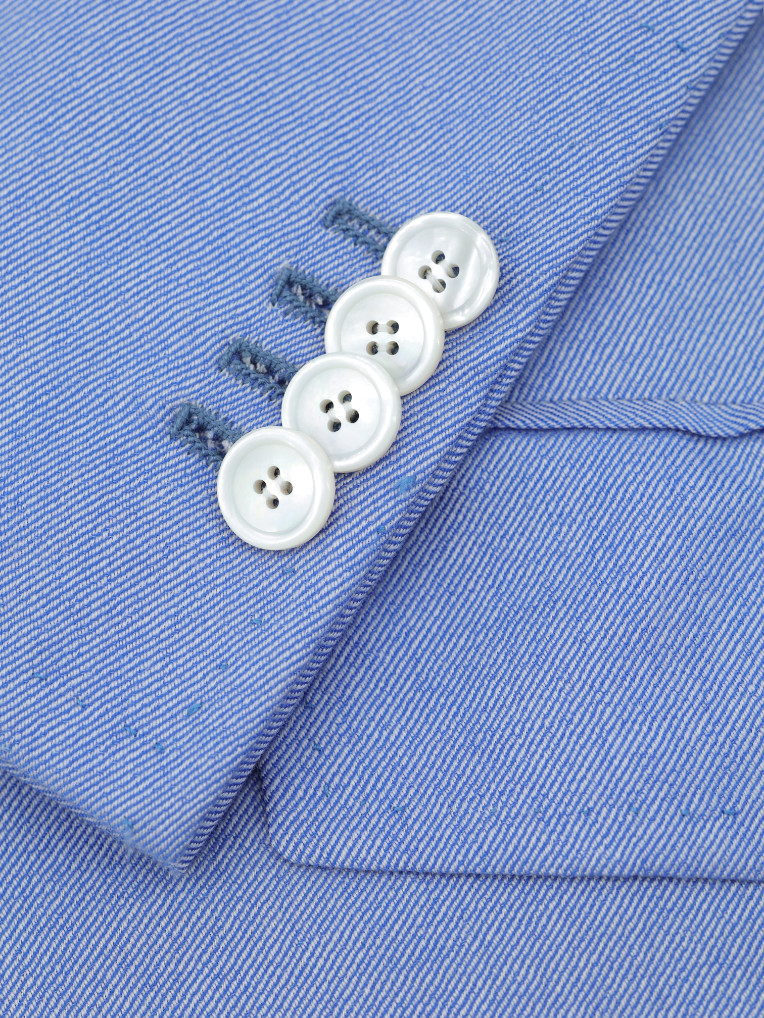 Cesare Attolini Light Blue Cashmere & Silk Twill Jacket
