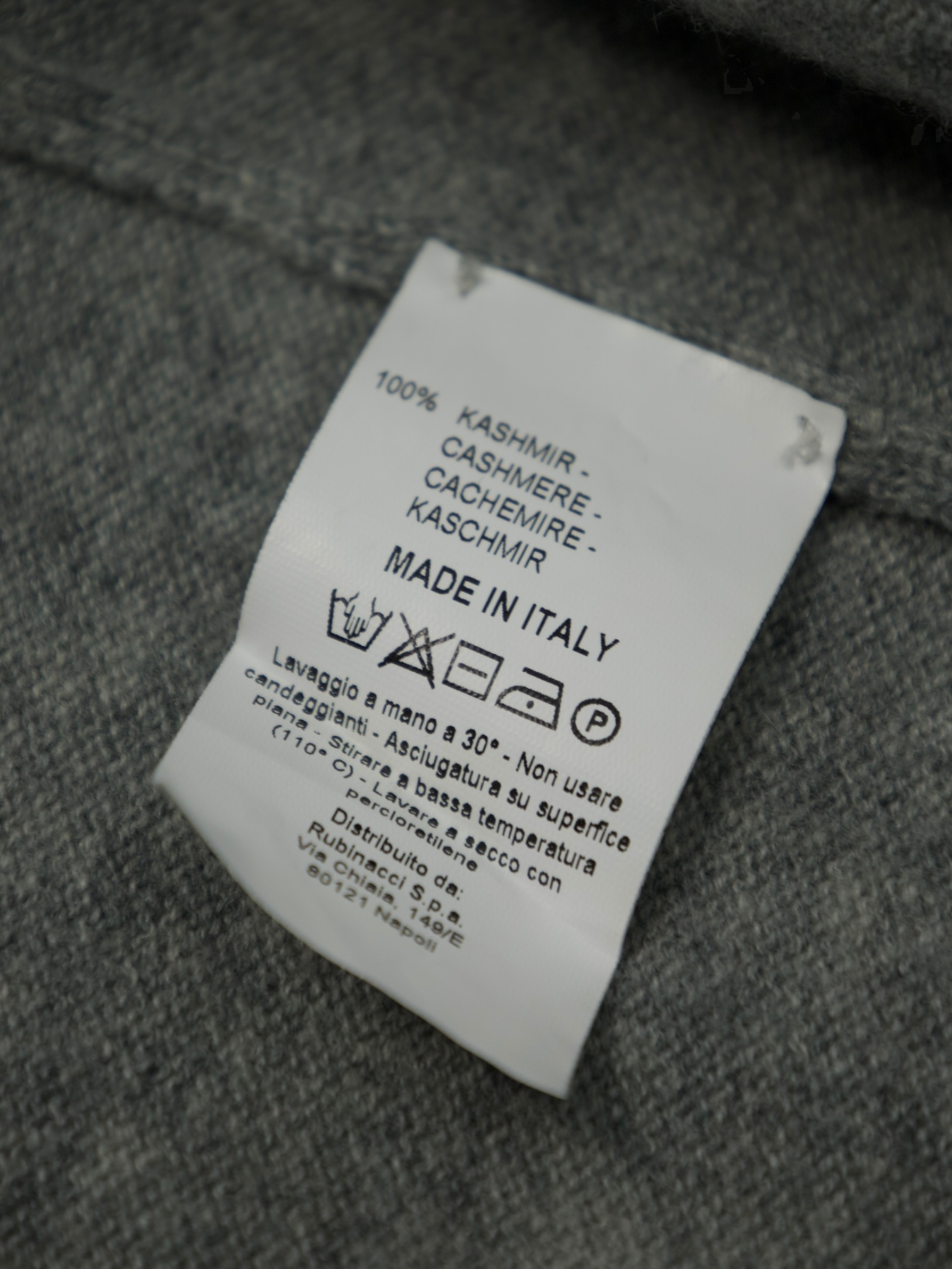 Rubinacci Light Grey Cashmere Vest