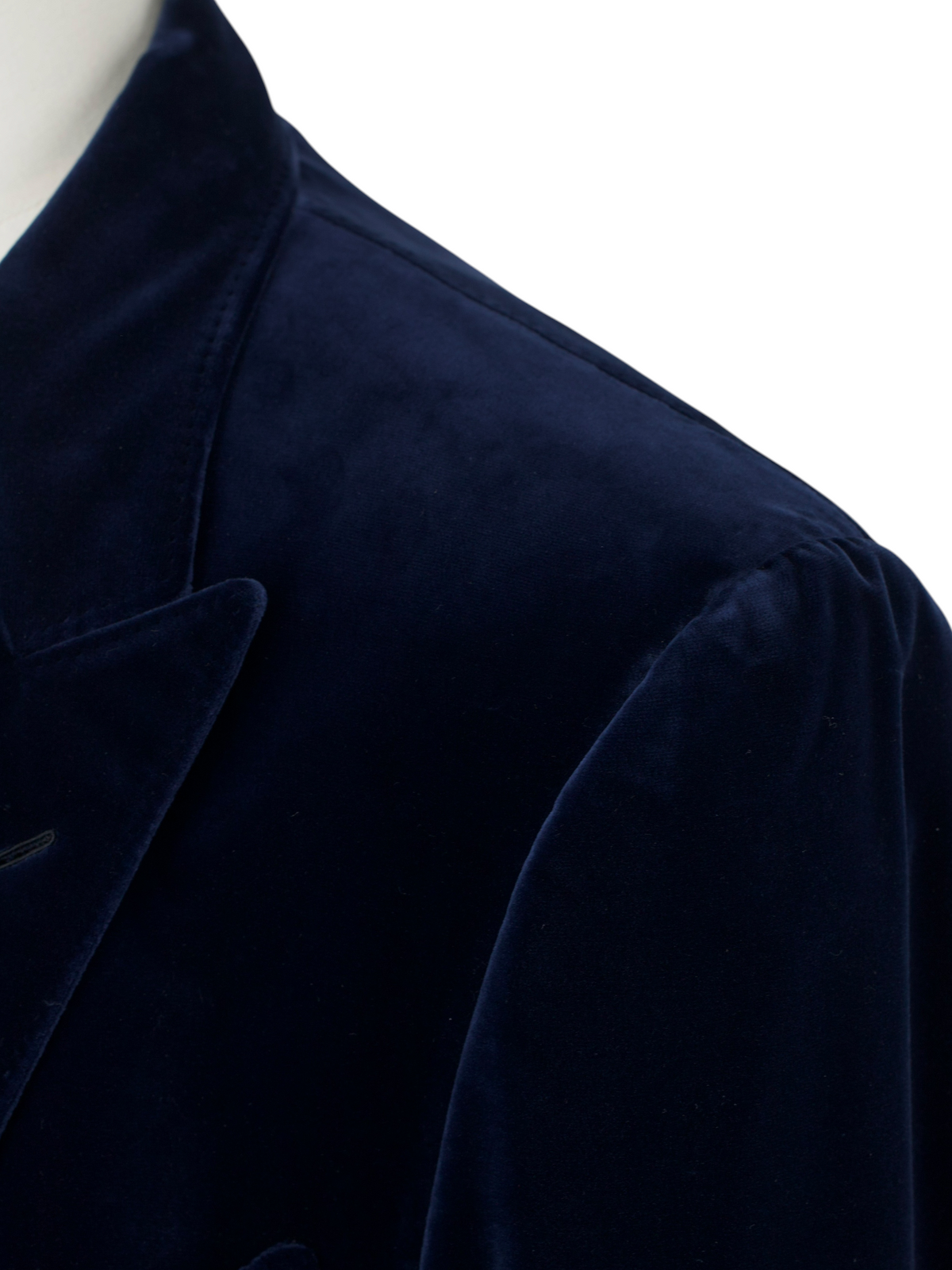 Tom Ford Dark Blue Cotton Velvet Windsor Jacket