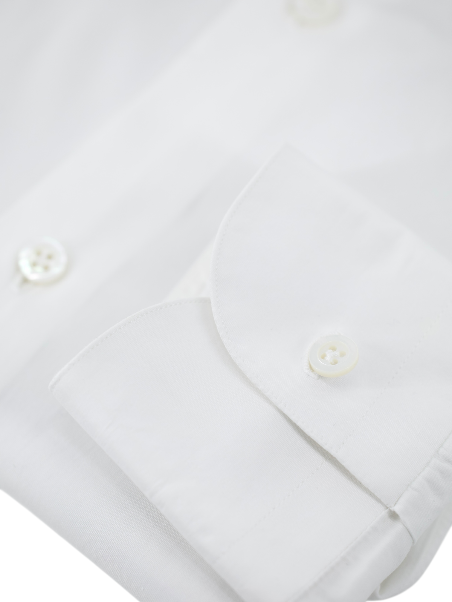 Cesare Attolini White Poplin Cotton Dress Shirt