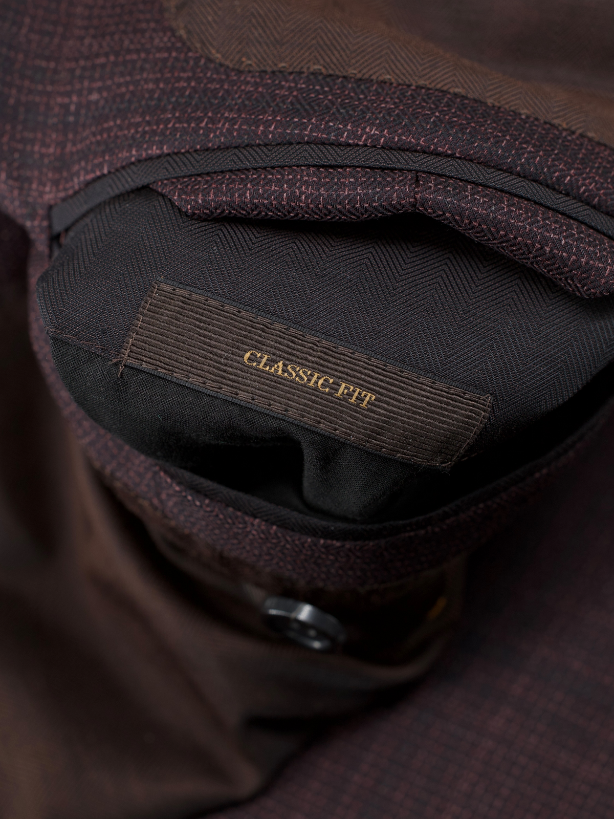 Ermenegildo Zegna Couture Burgundy "Centoventimila" Wool Checkered Jacket