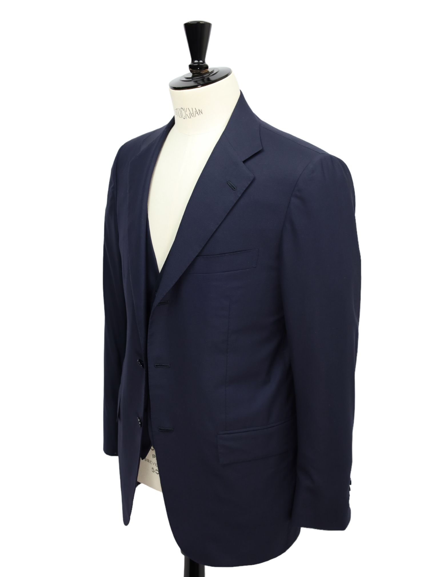 Kiton Navy 3-Piece 15-Micron Suit