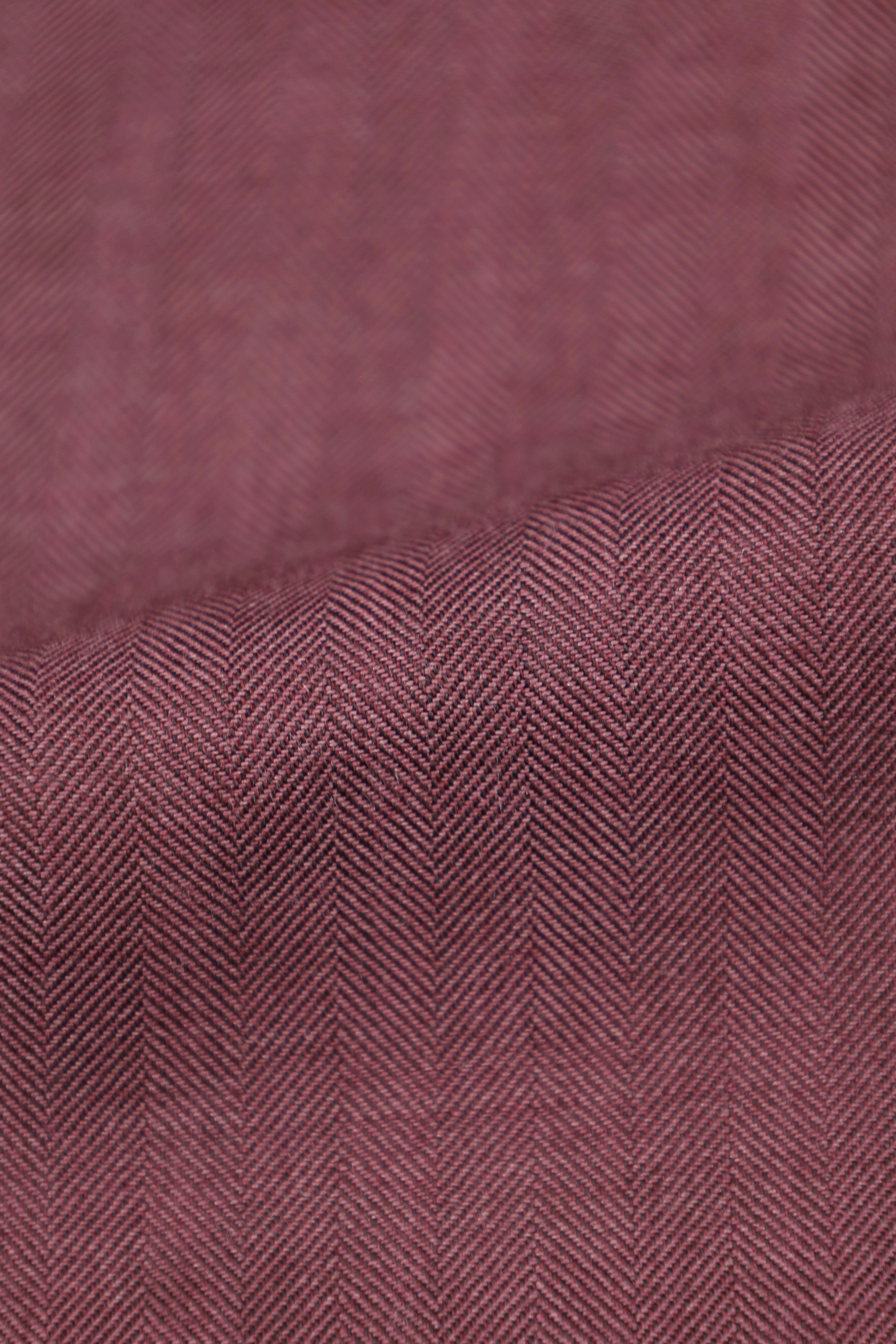 Ermenegildo Zegna Plum Cashmere & Silk Herringbone Jacket